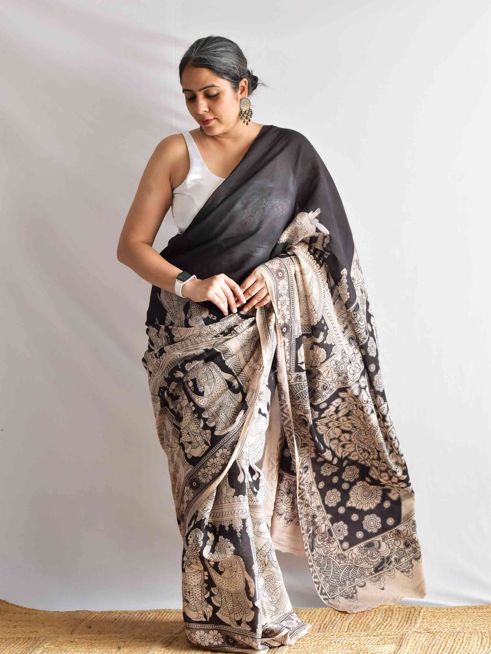 Atithi - kalamkari printed saree