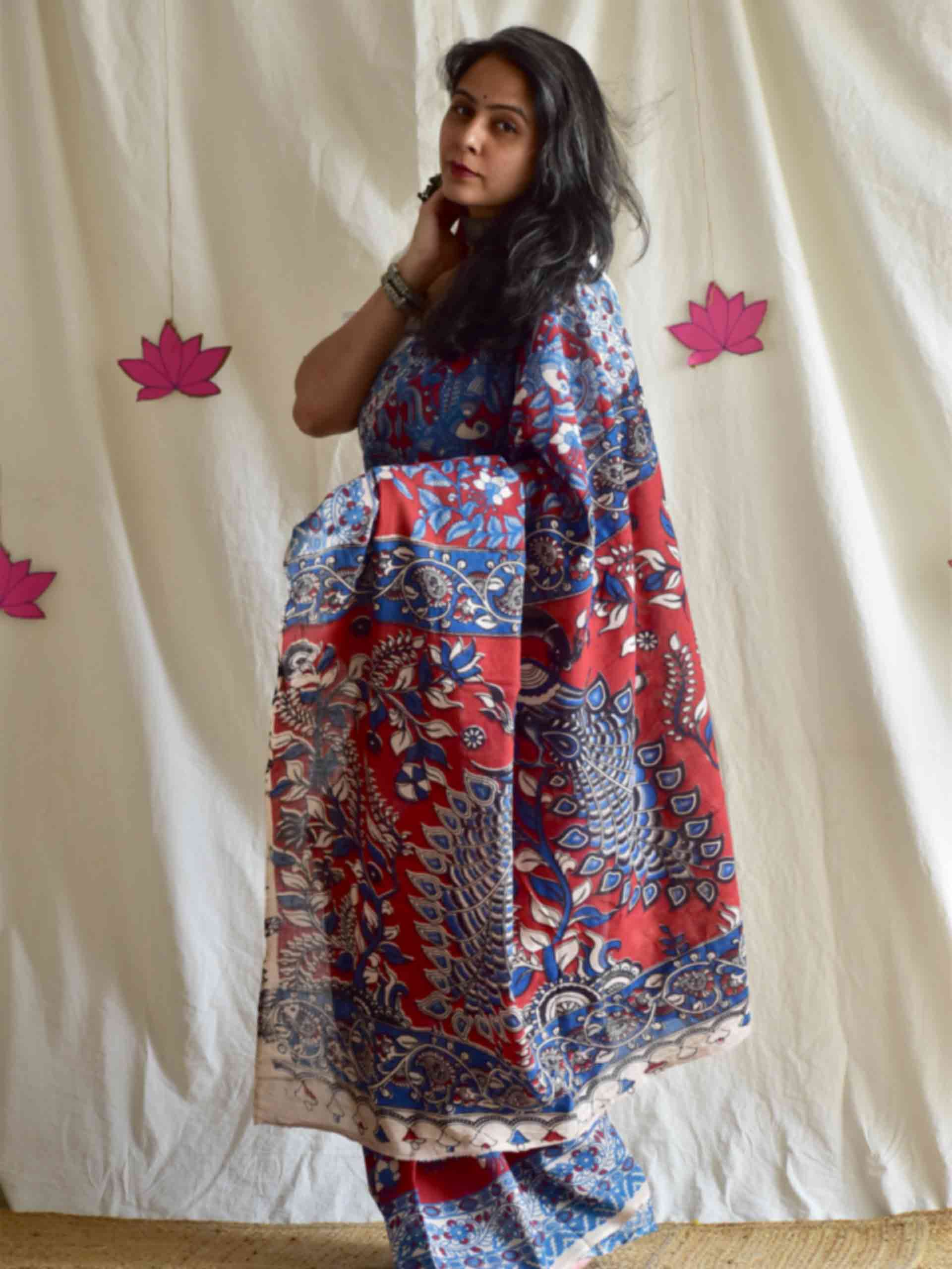 Navya - kalamkari printed saree