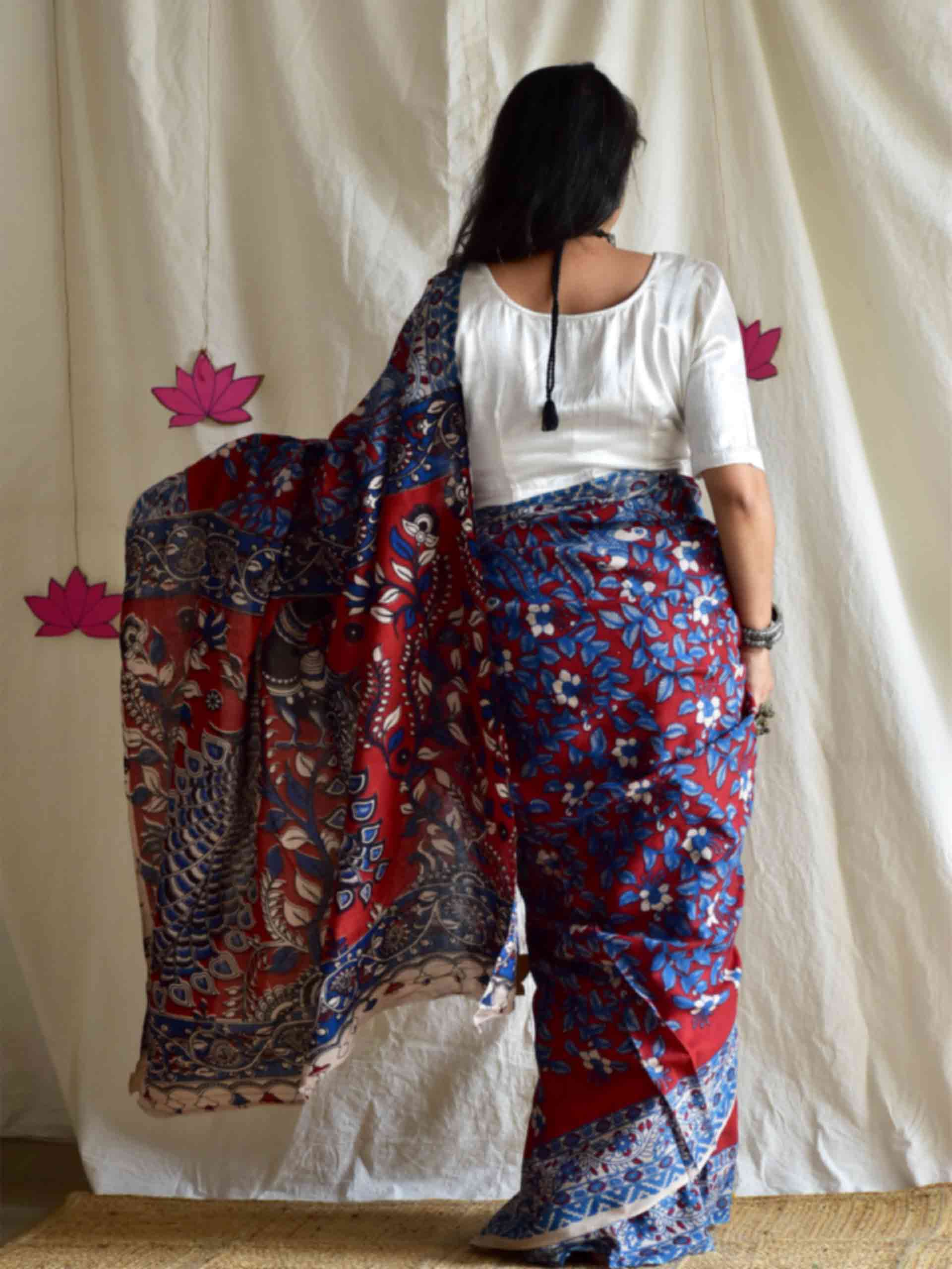 Navya - kalamkari printed saree