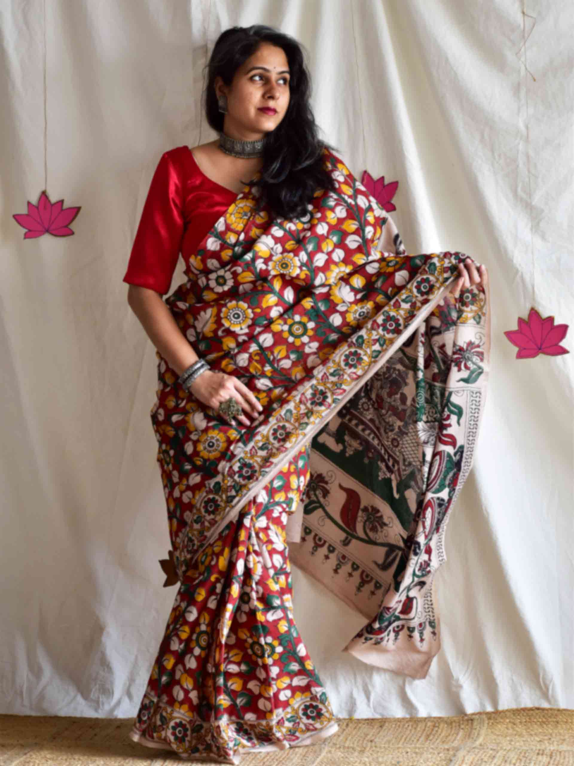 Ragini - kalamkari printed saree