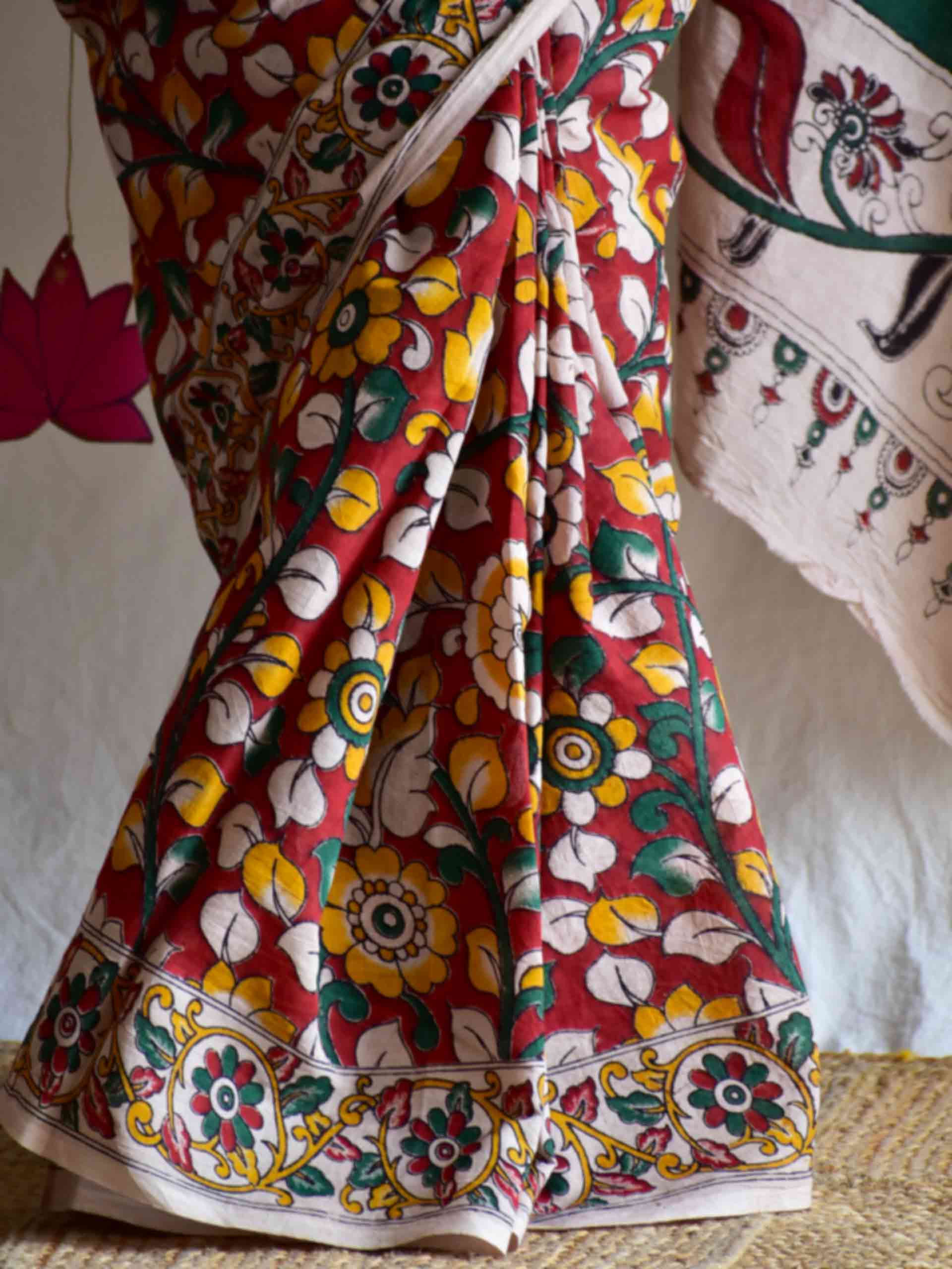Ragini - kalamkari printed saree