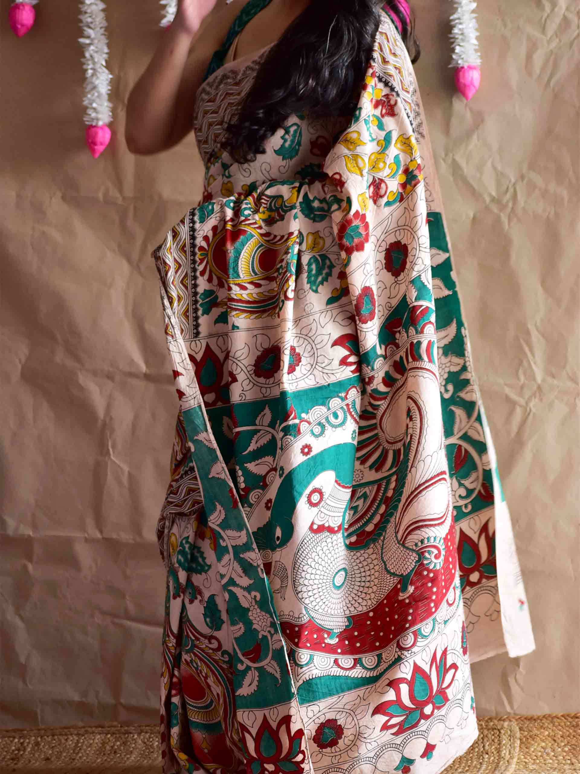 Ranjha - kalamkari printed saree