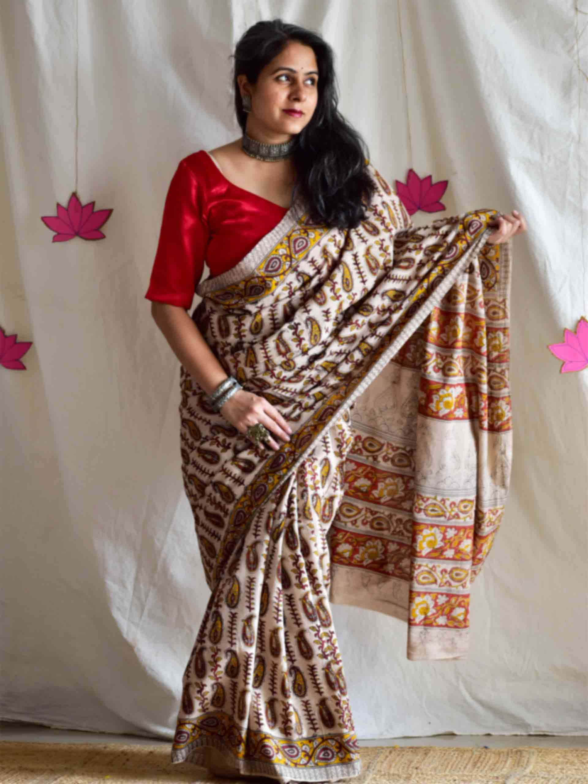 Imli - kalamkari printed saree