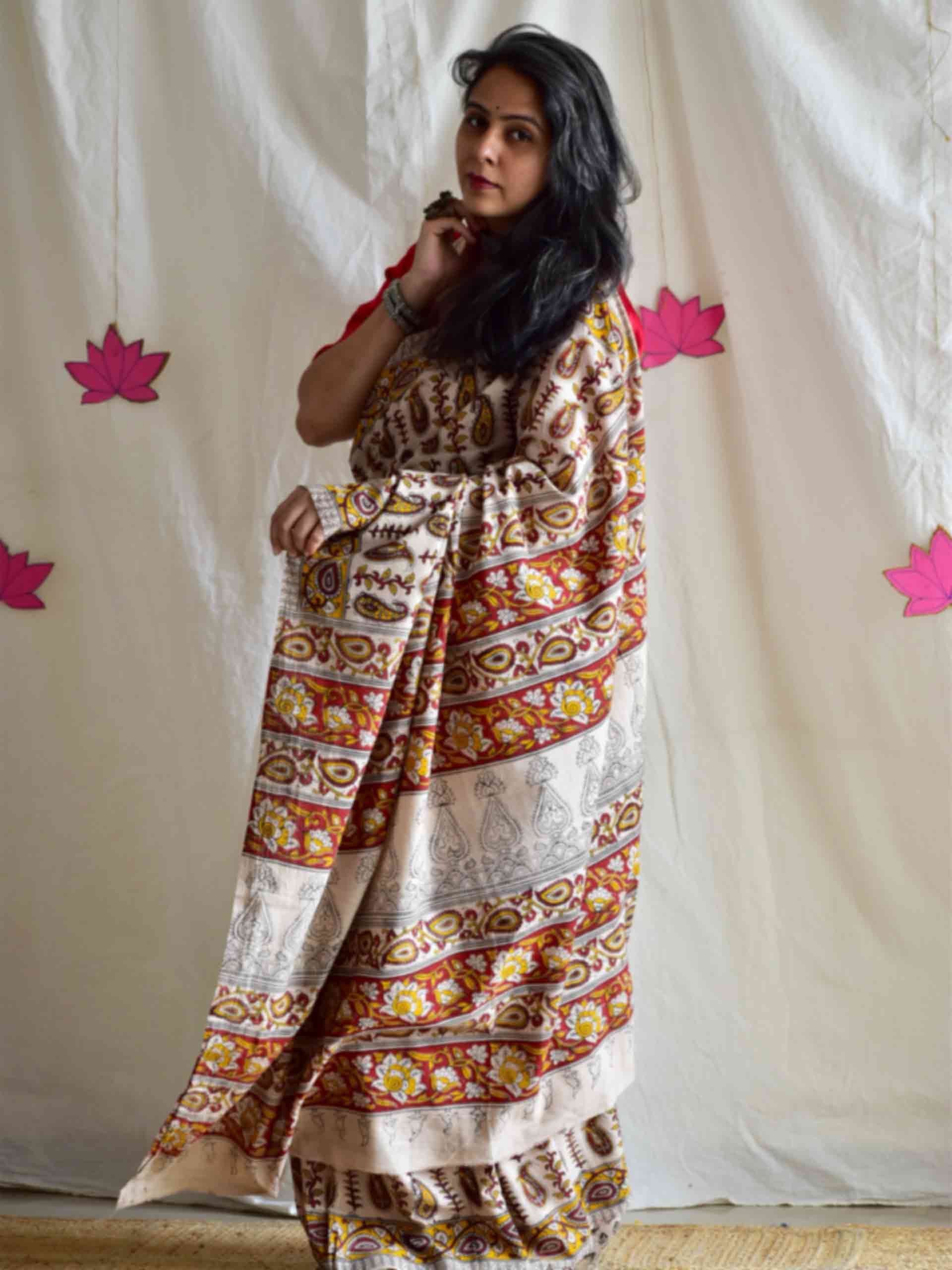 Imli - kalamkari printed saree