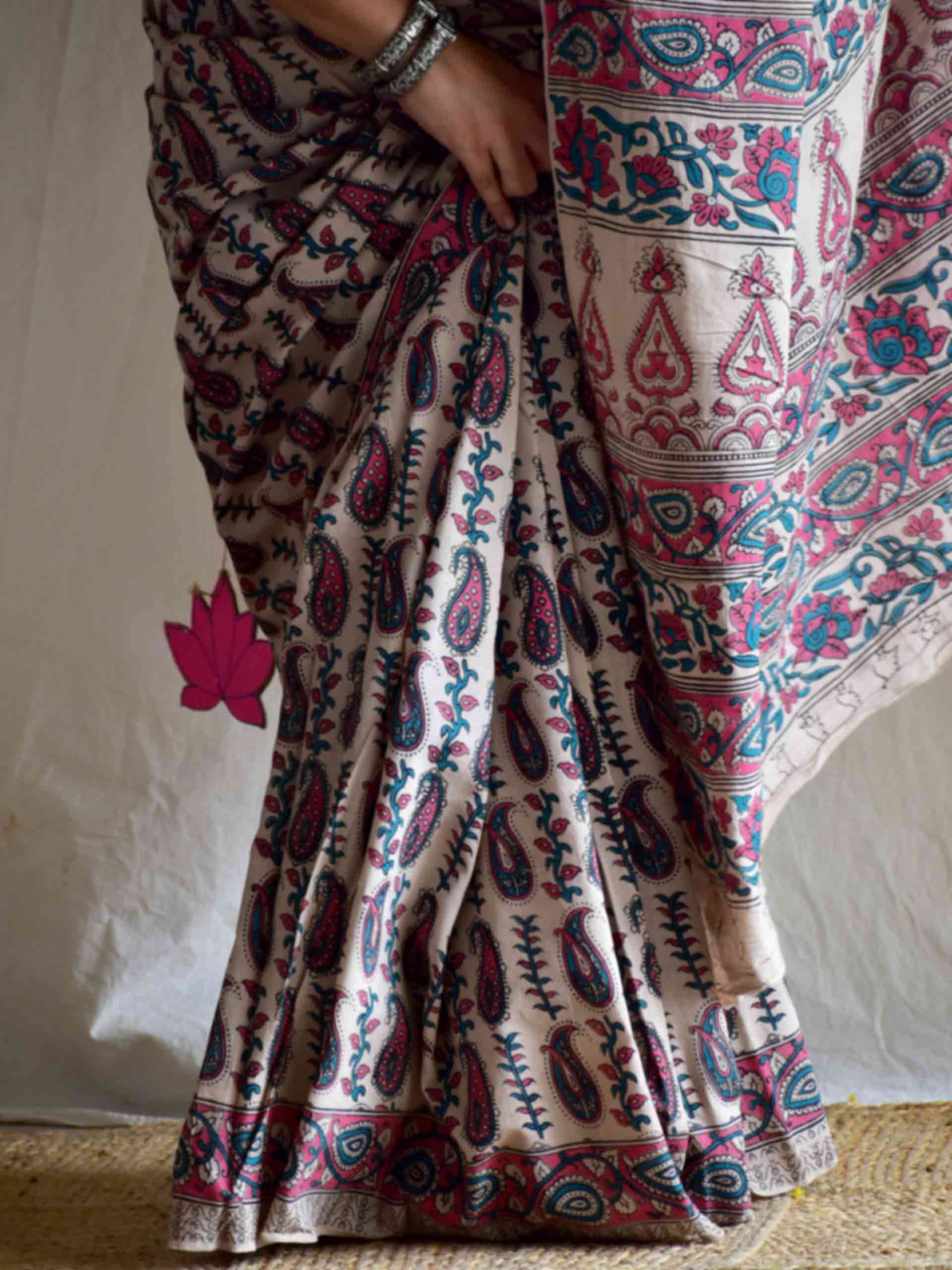 Buta - kalamkari printed saree