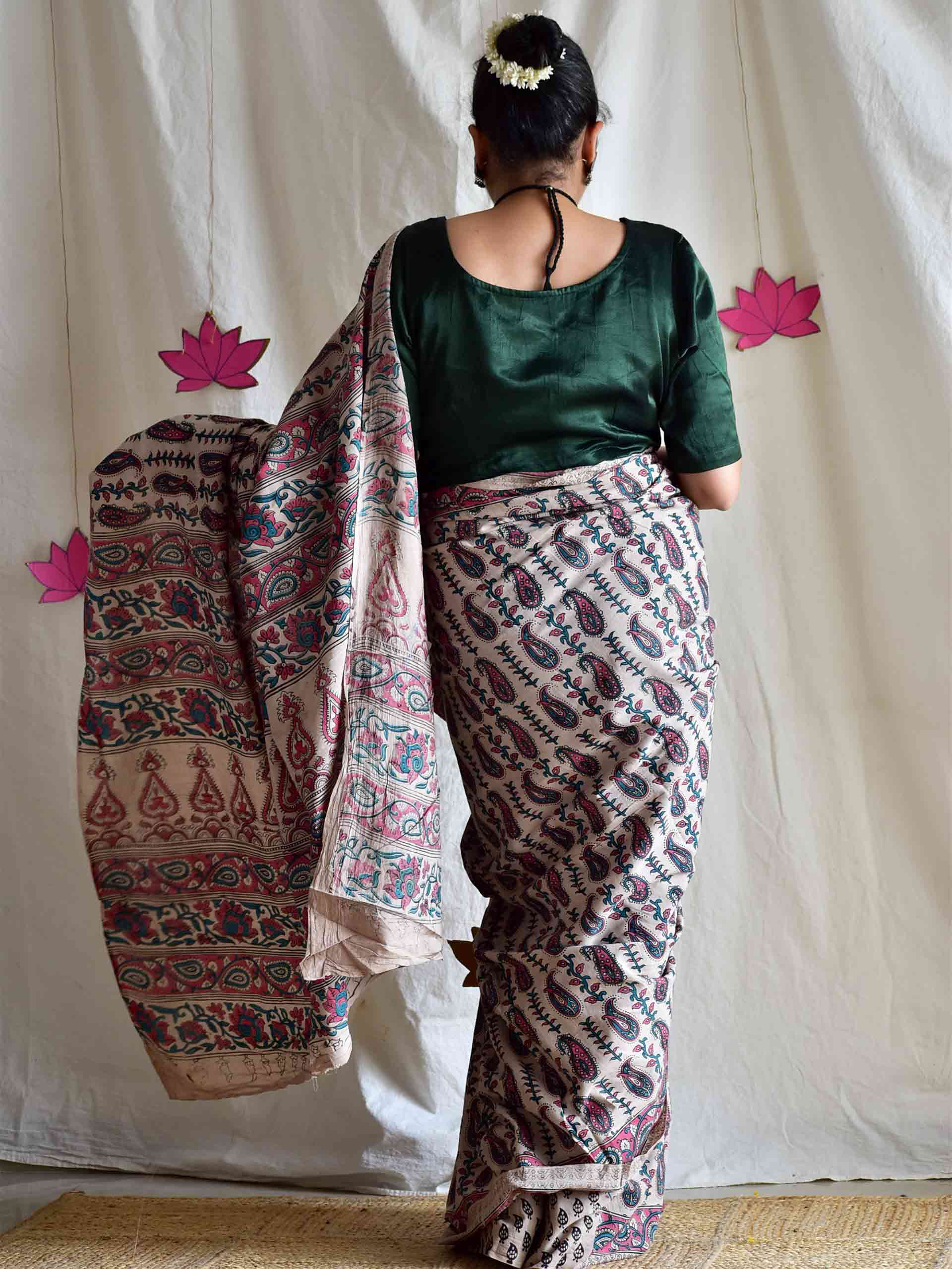 Buta - kalamkari printed saree