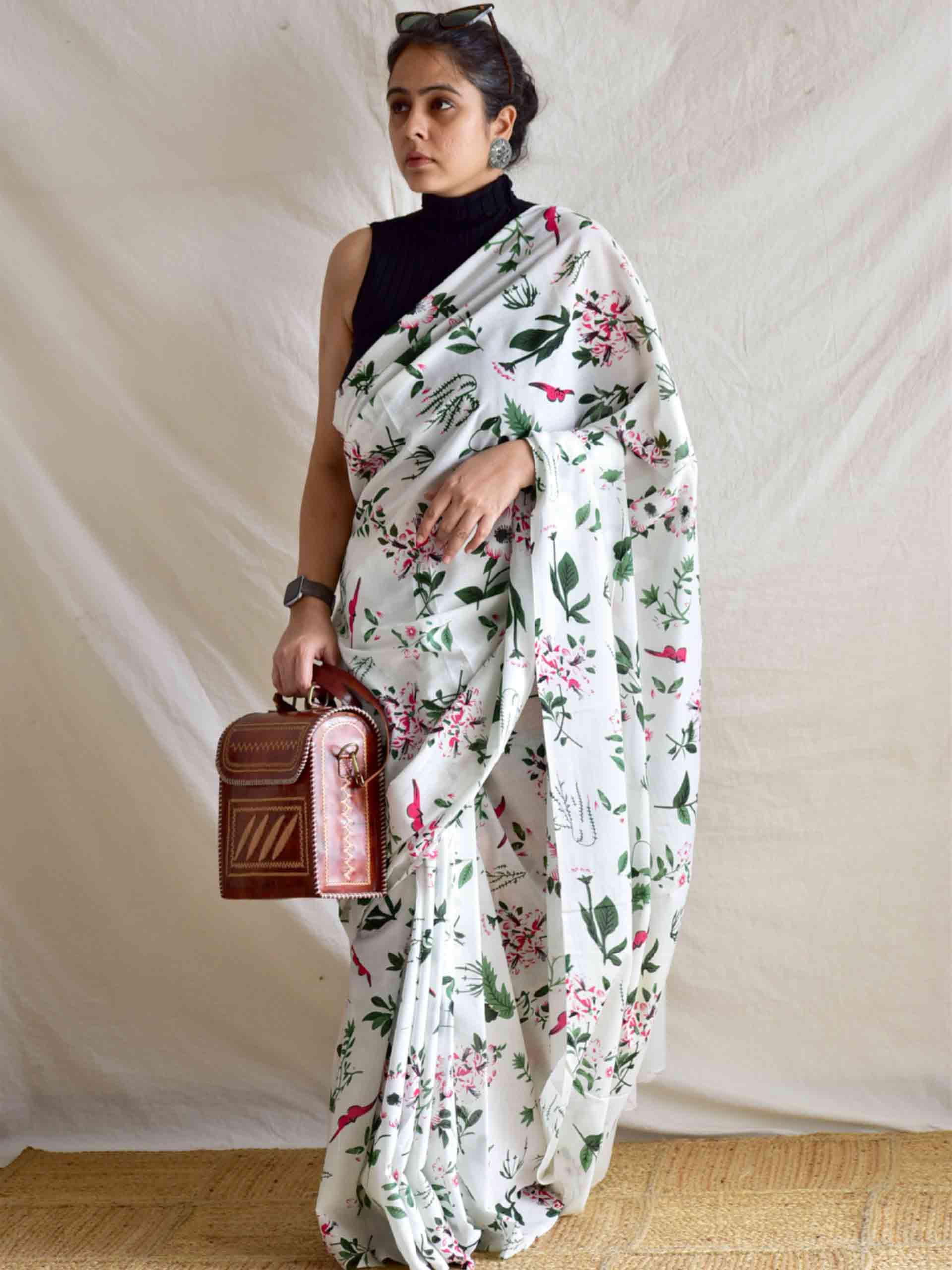 Desk to Dinner- Mul cotton saree