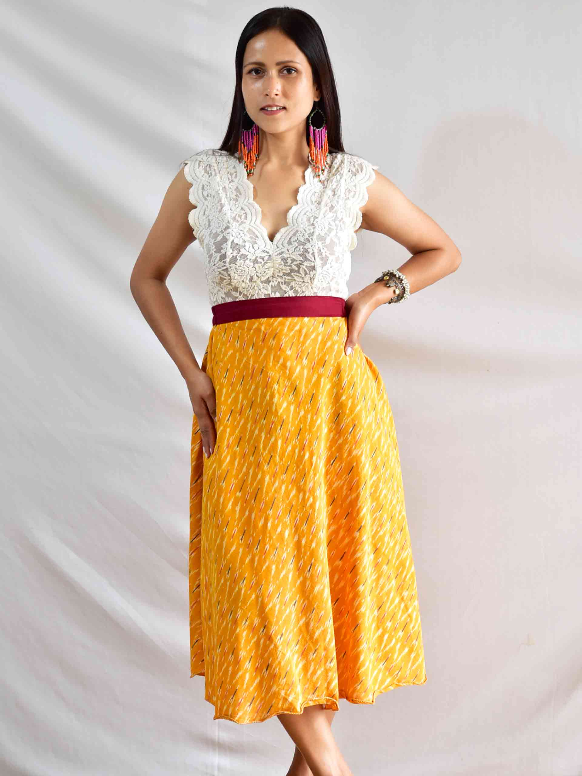 Frigg - Ikat Cotton Skirt