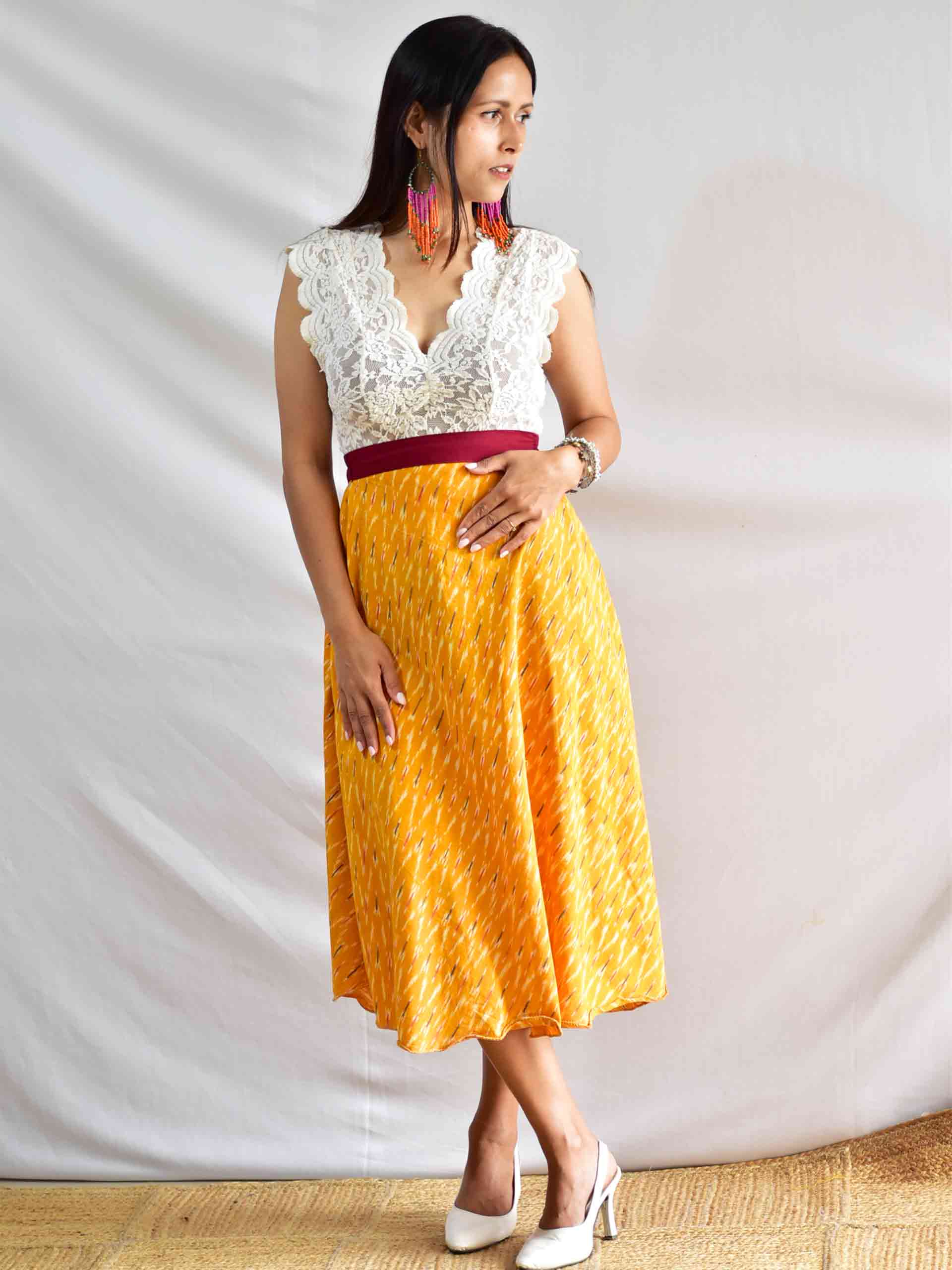 Frigg - Ikat Cotton Skirt