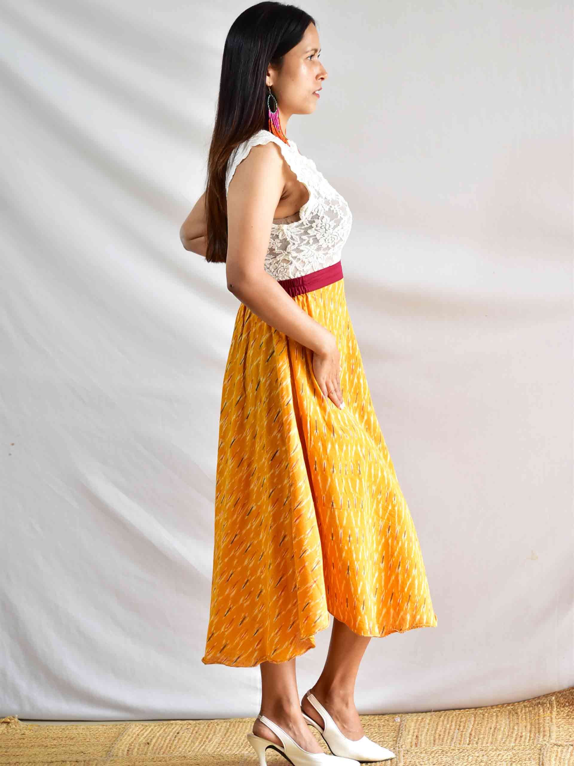 Frigg - Ikat Cotton Skirt