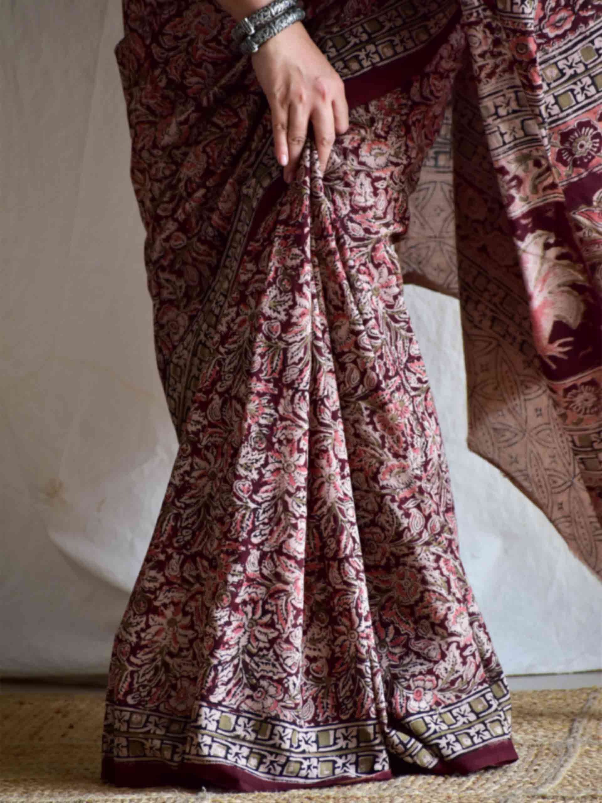 Jharokha - kalamkari printed saree