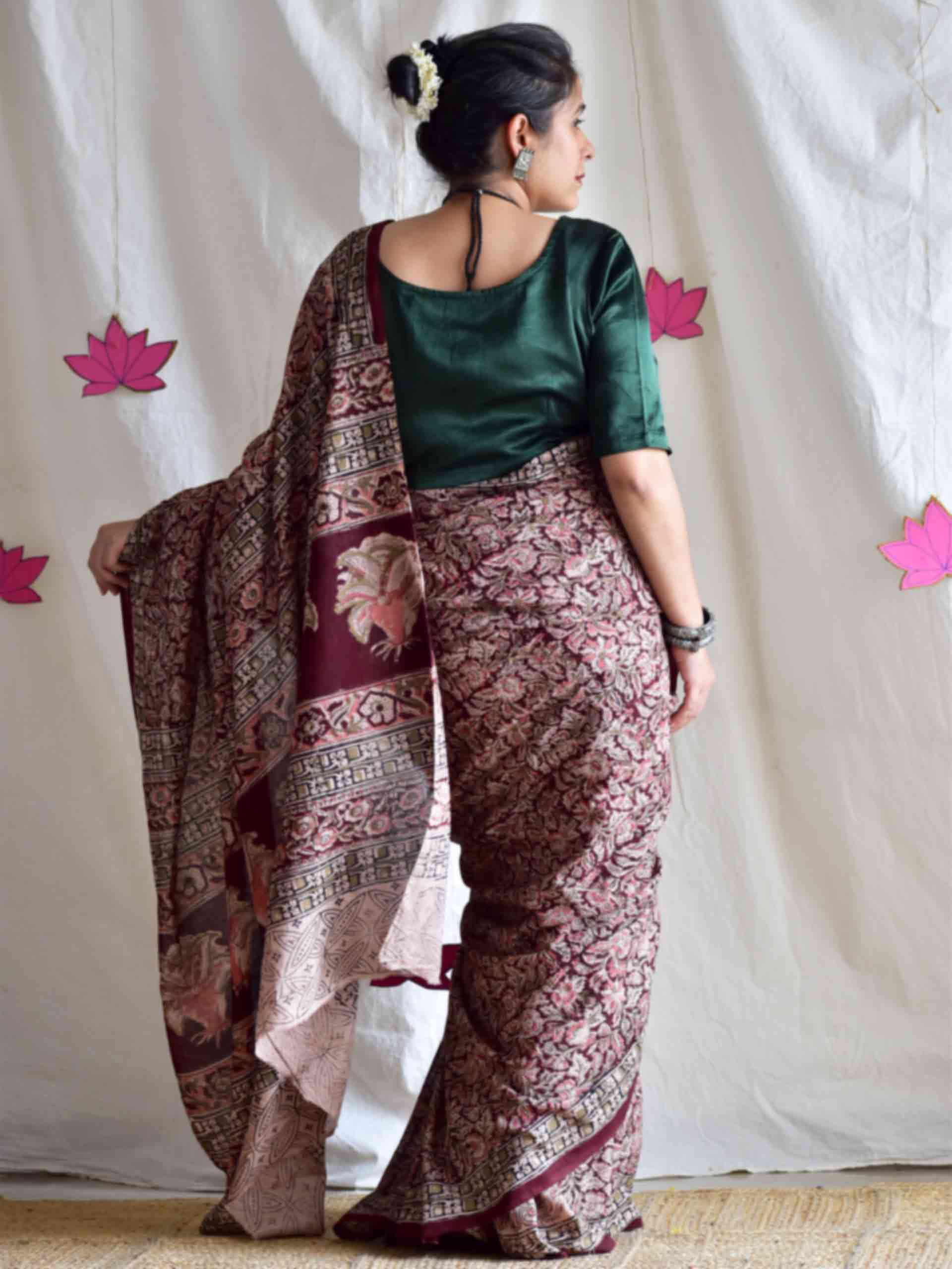 Jharokha - kalamkari printed saree