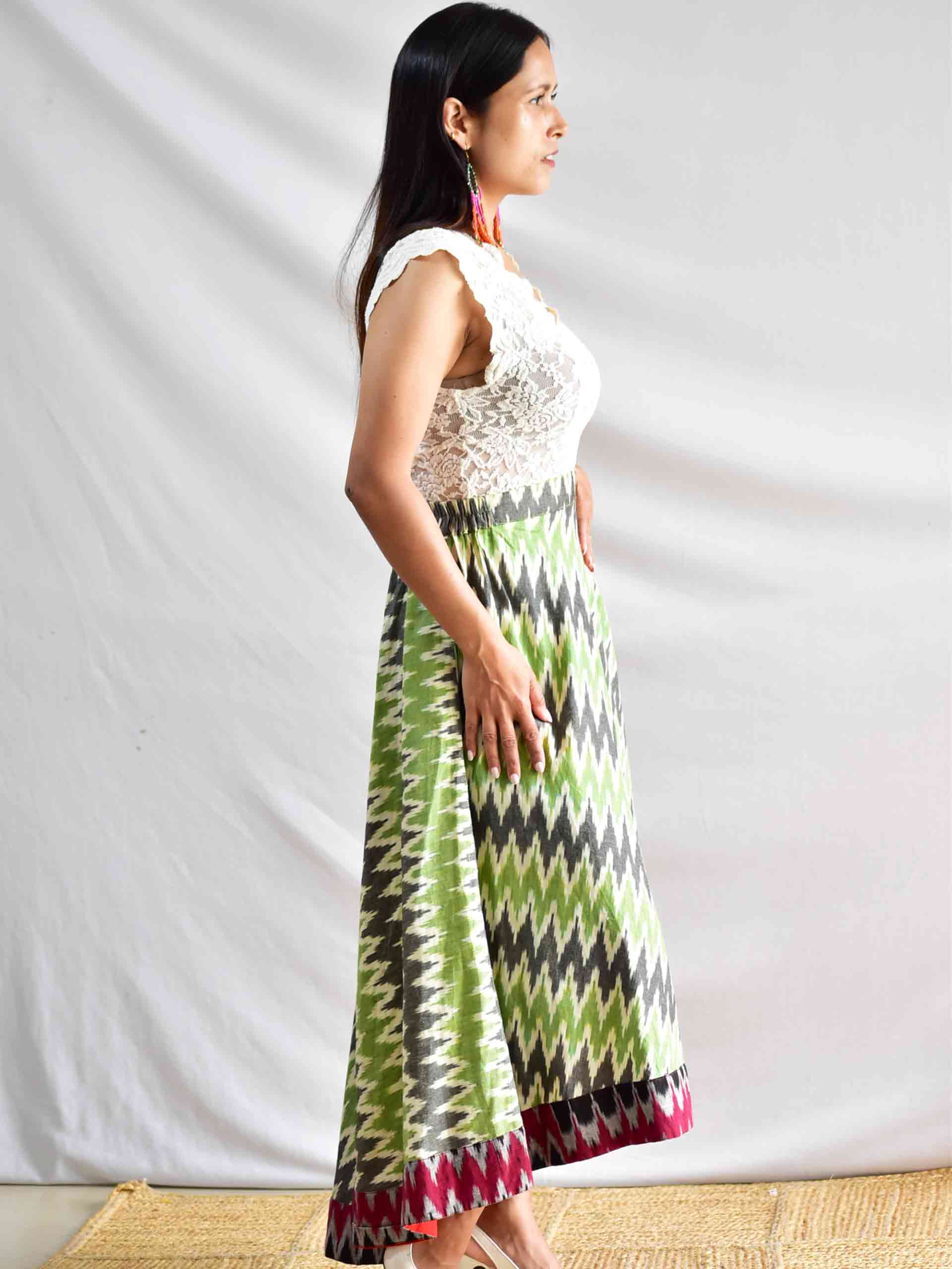 Venus - Ikat Cotton Skirt