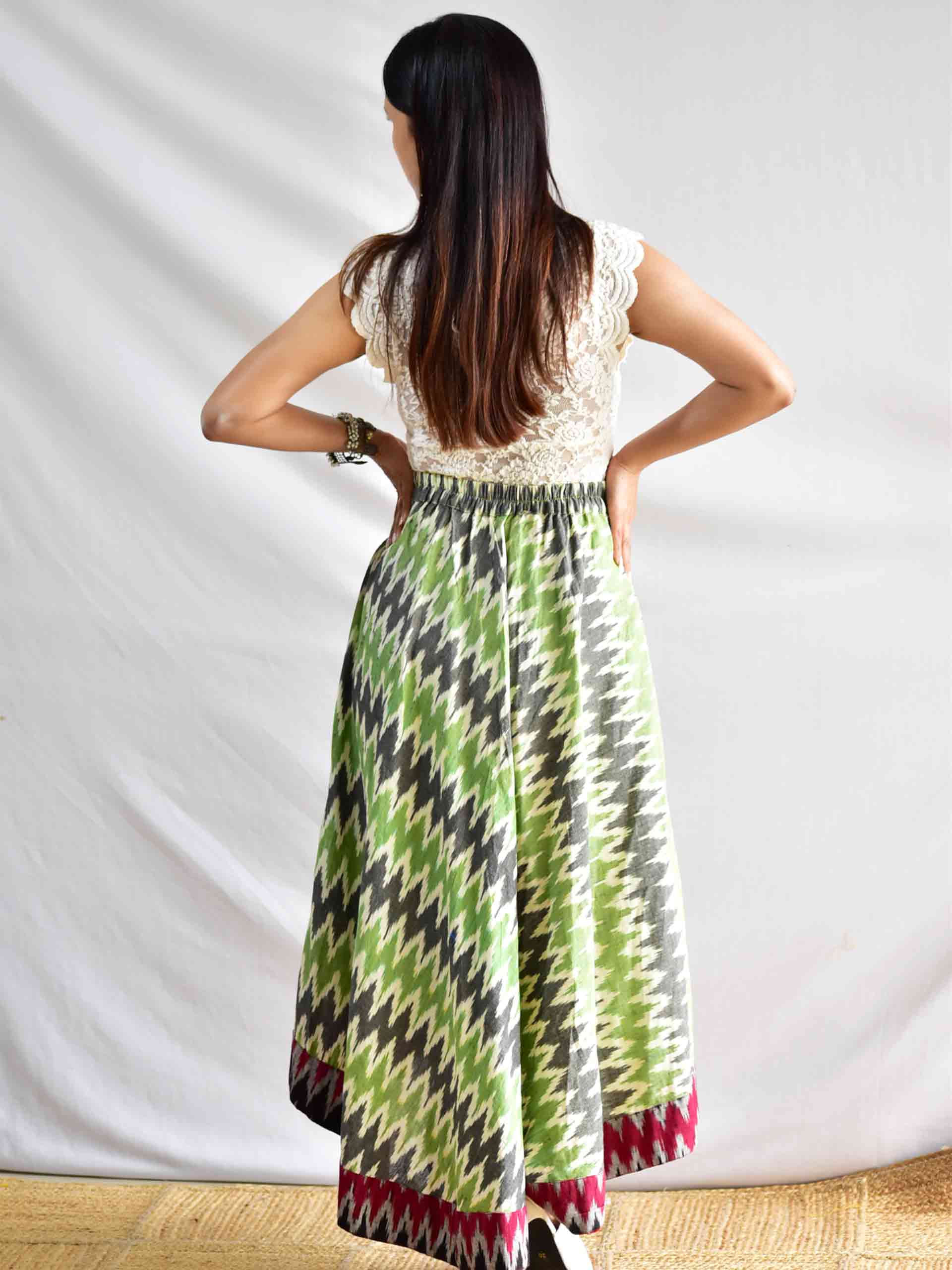 Venus - Ikat Cotton Skirt