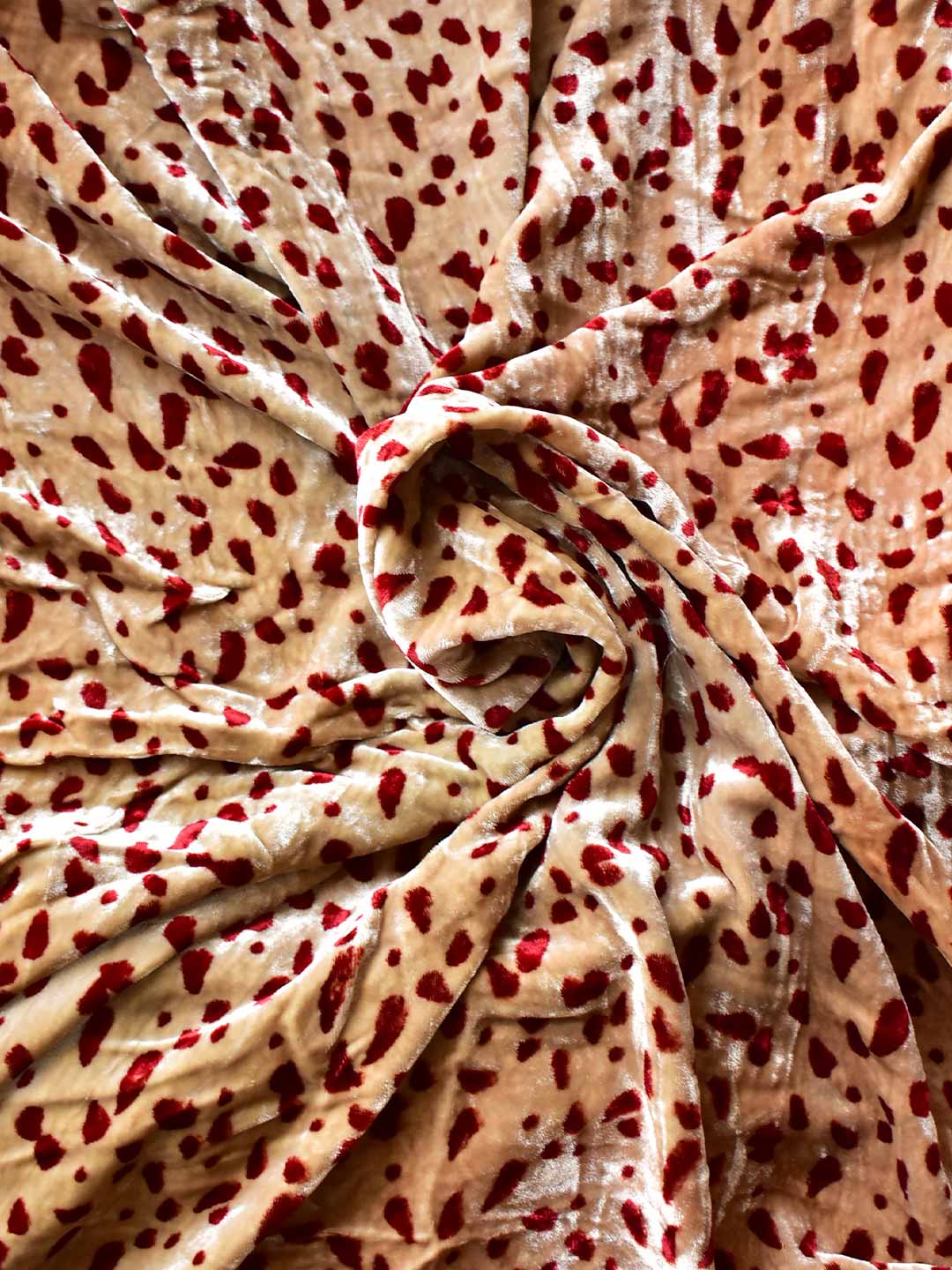 mishti  - Ajrakh Silk velvet blouse piece 1 meter