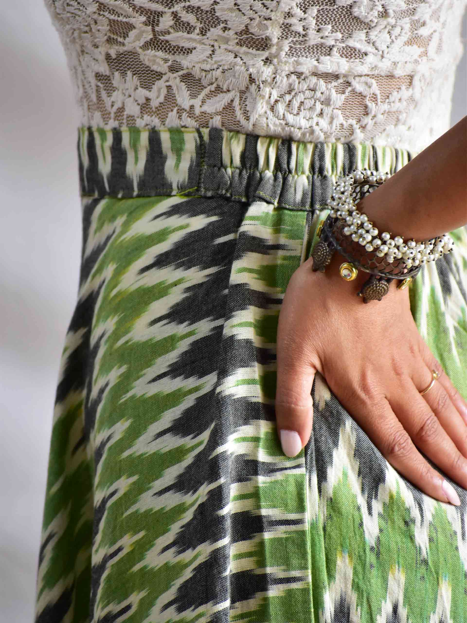 Venus - Ikat Cotton Skirt