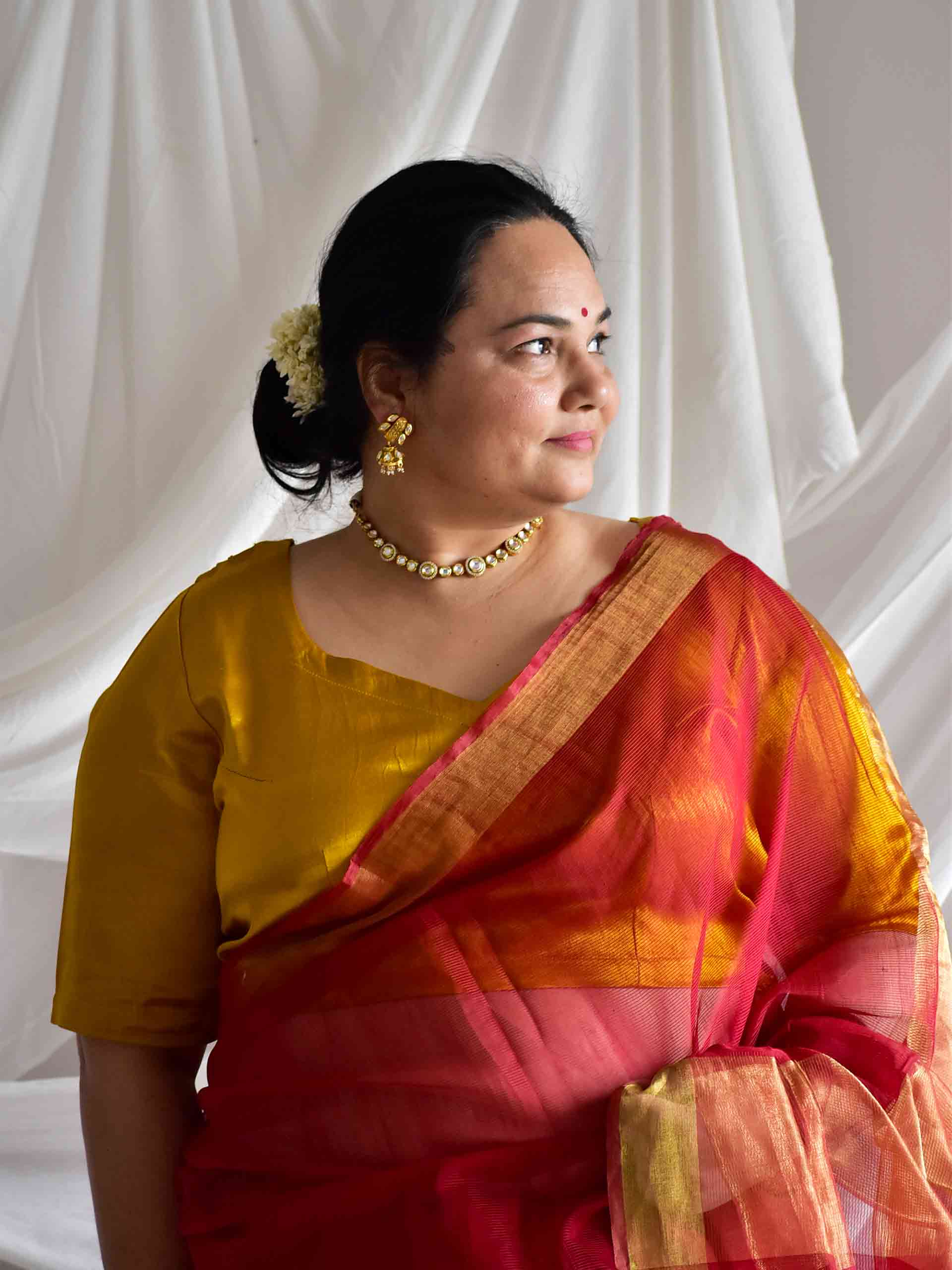 Raunak - Plus Size Mashru silk blouse