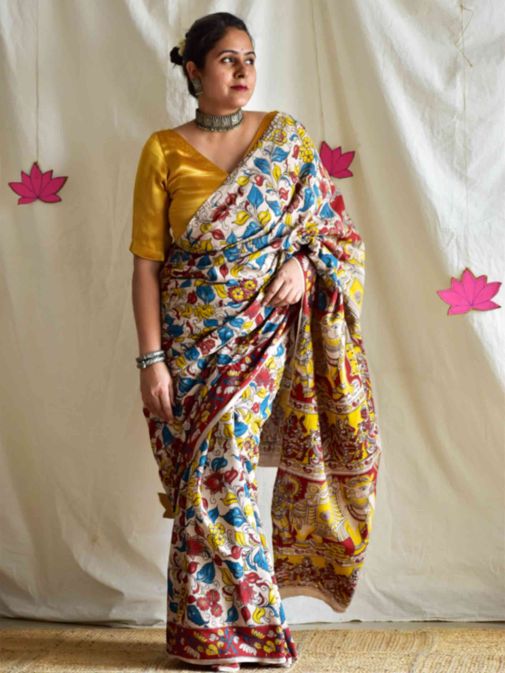Belpatra - kalamkari printed saree