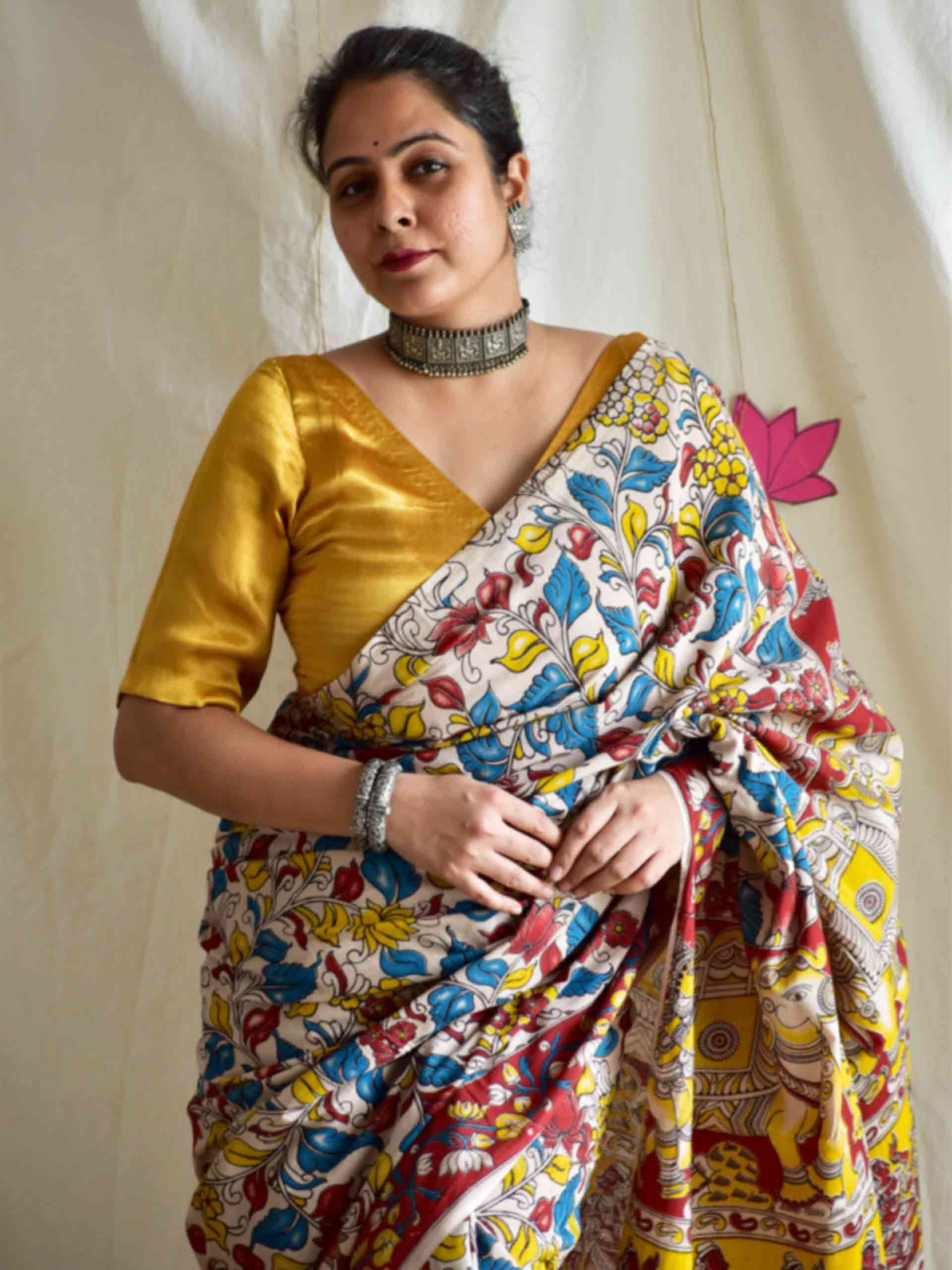 Belpatra - kalamkari printed saree