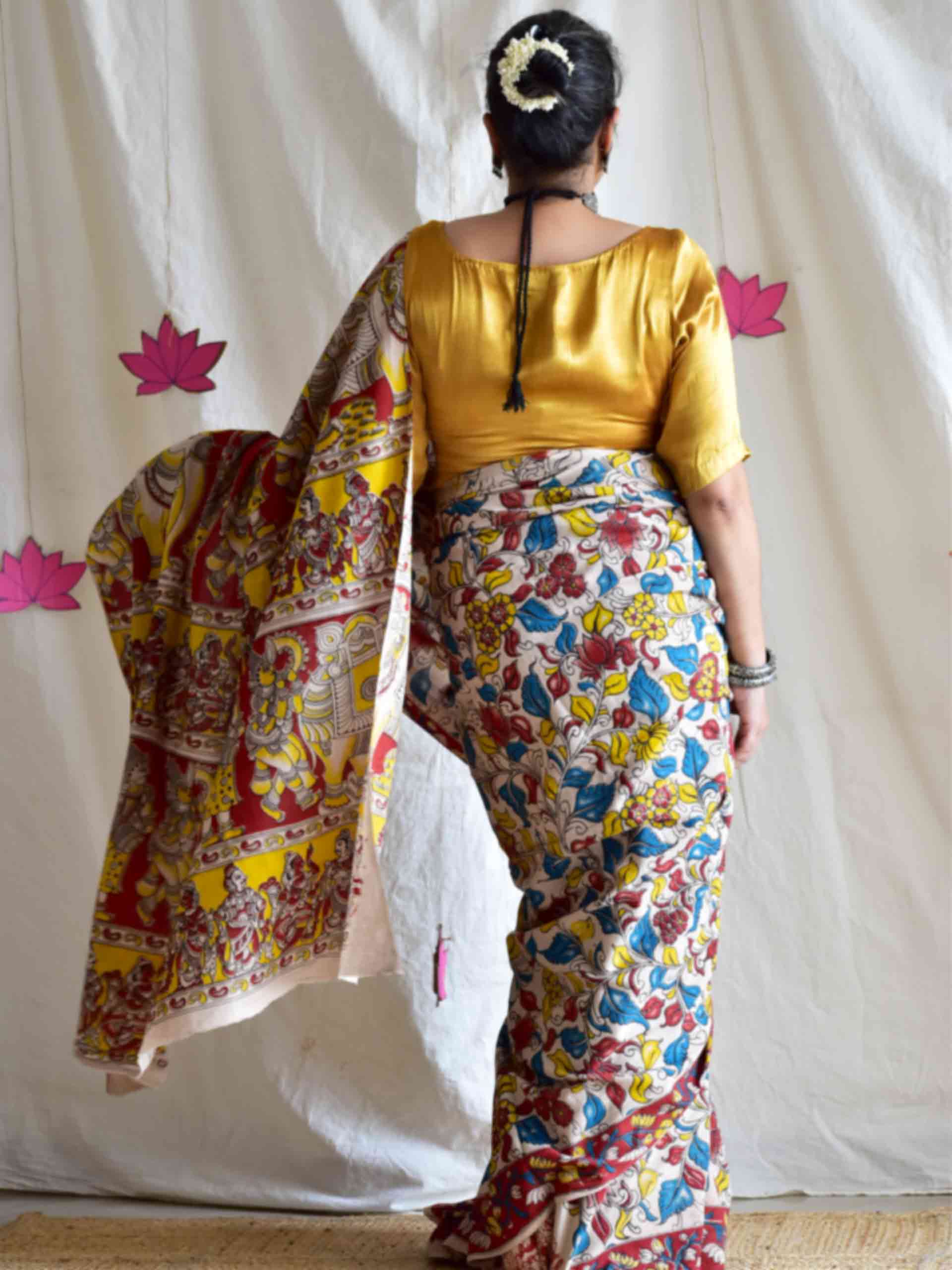 Belpatra - kalamkari printed saree