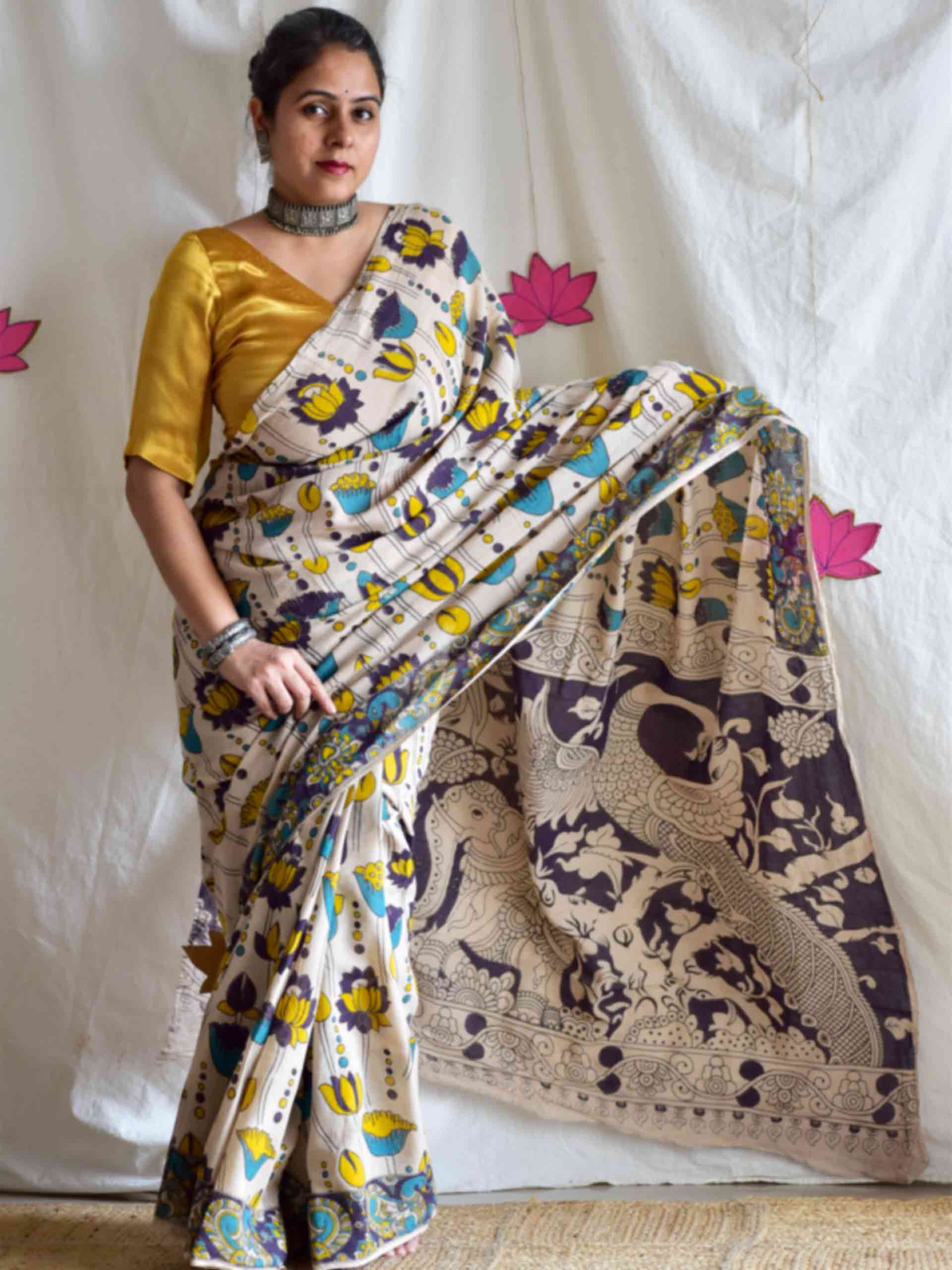 Padma  - kalamkari printed saree
