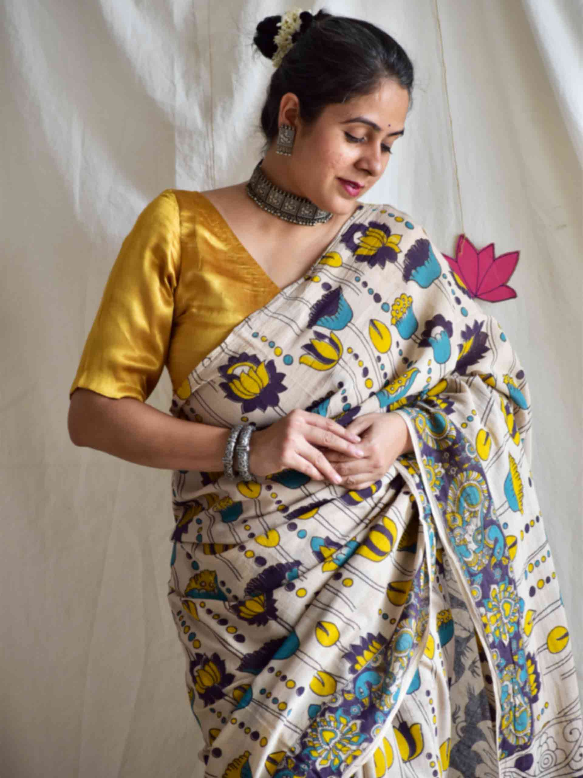 Padma  - kalamkari printed saree