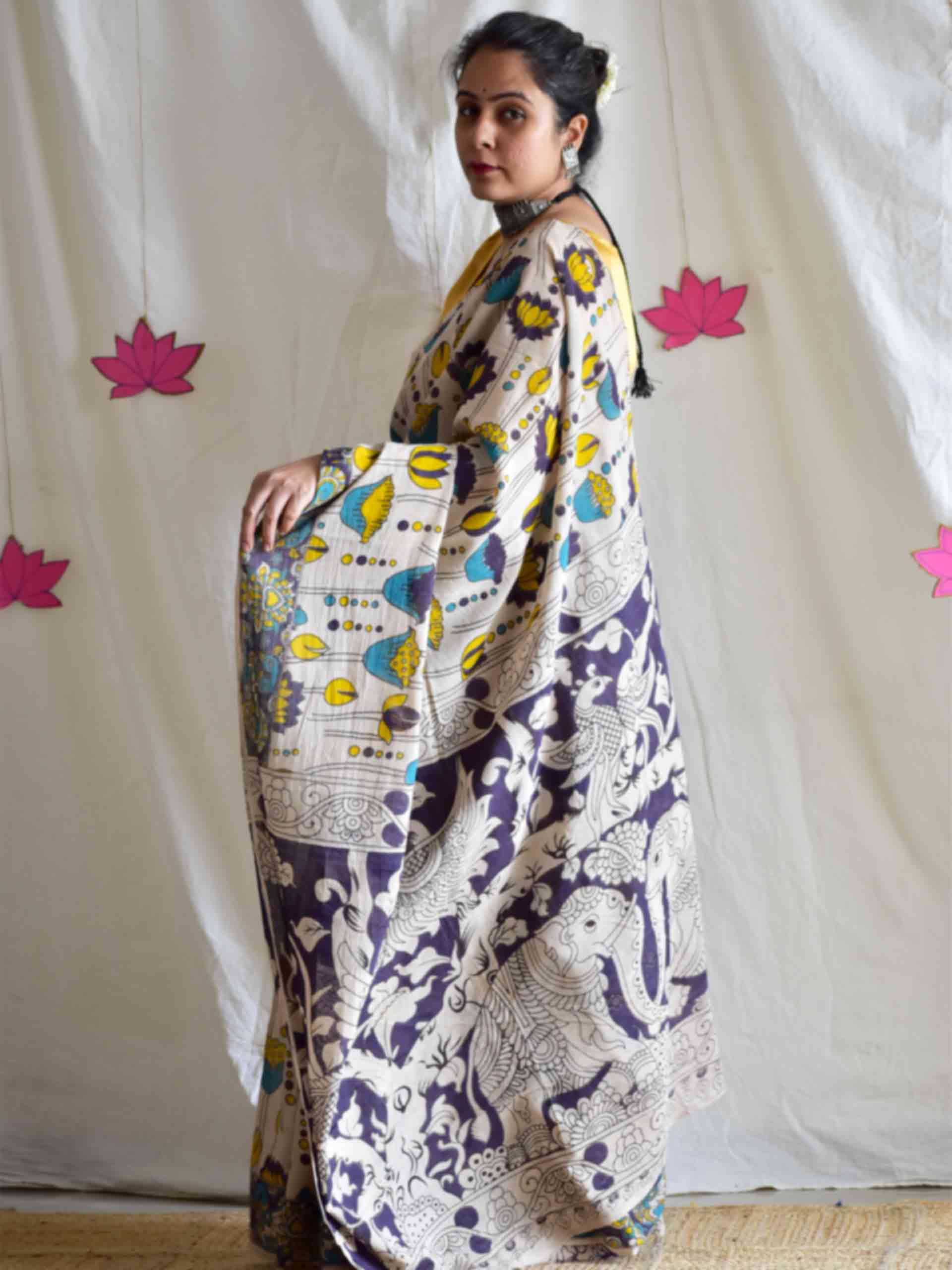 Padma  - kalamkari printed saree
