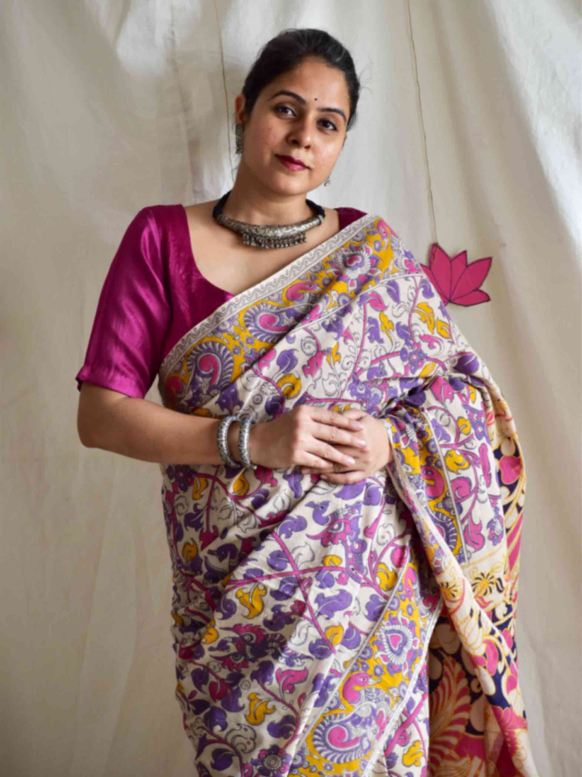 Mrudu - kalamkari printed saree
