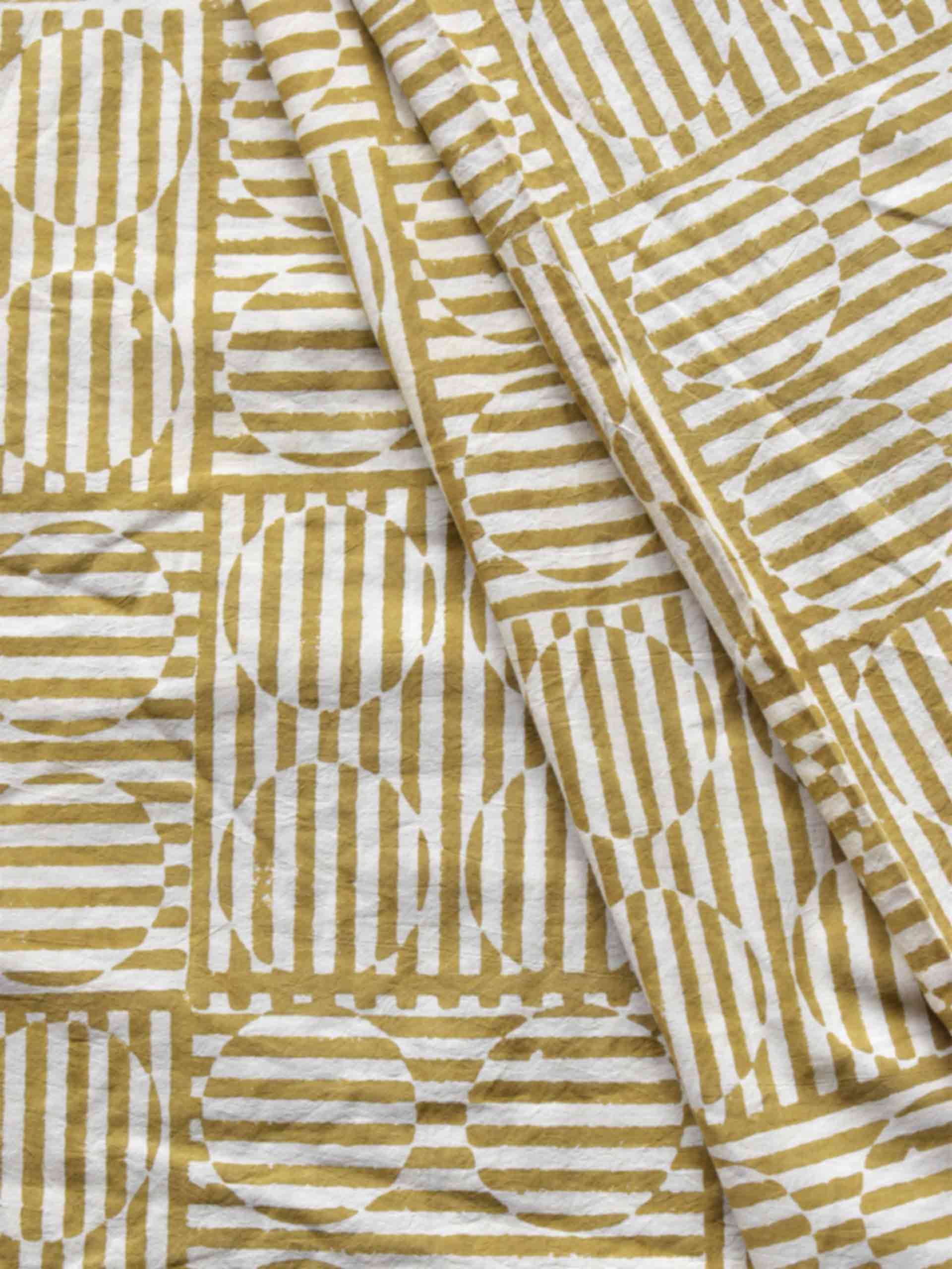 Rekha - hand block printed Cotton fabric 200 per meter