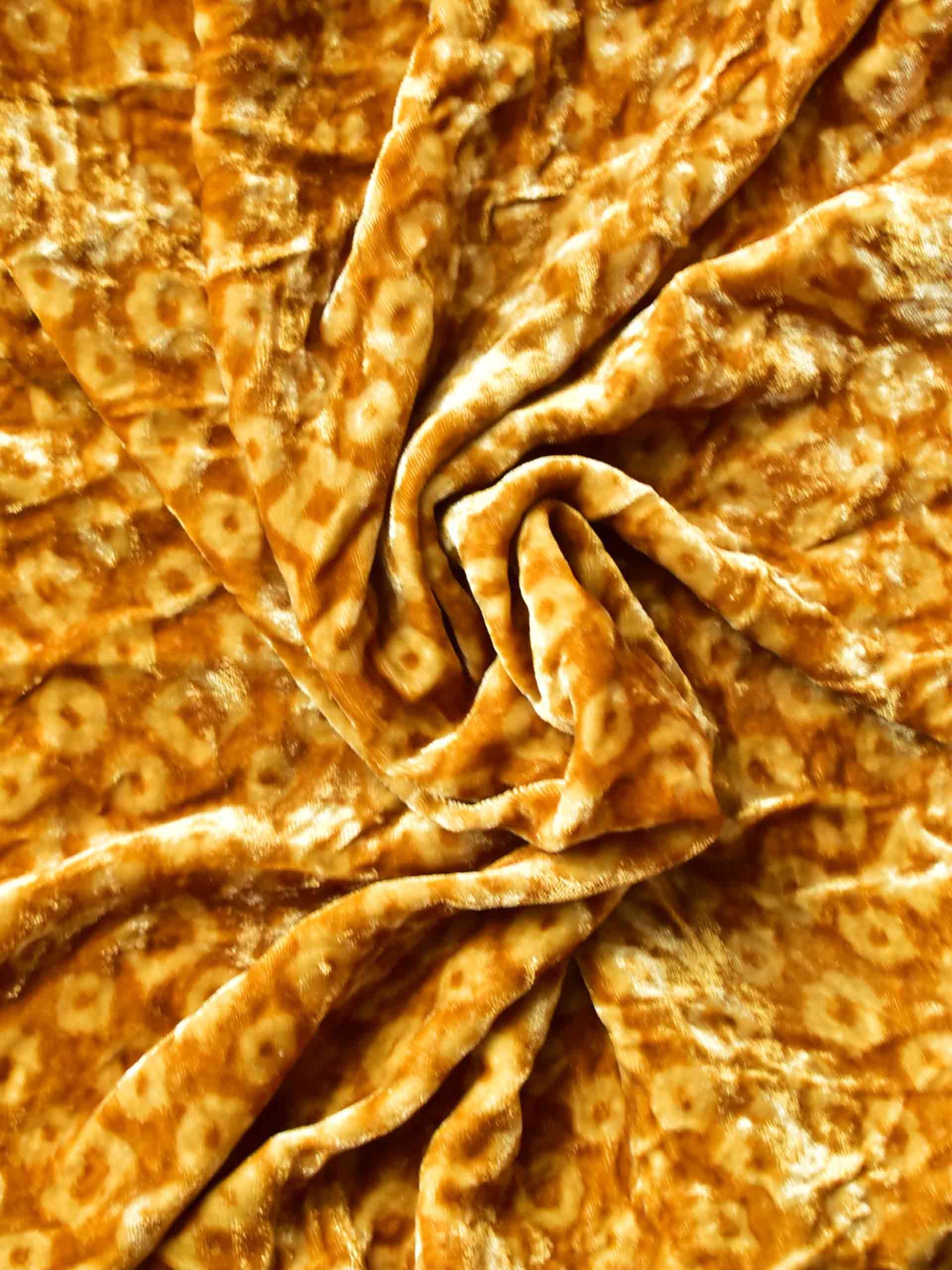 miskeen - Ajrakh Silk velvet blouse piece 1 meter