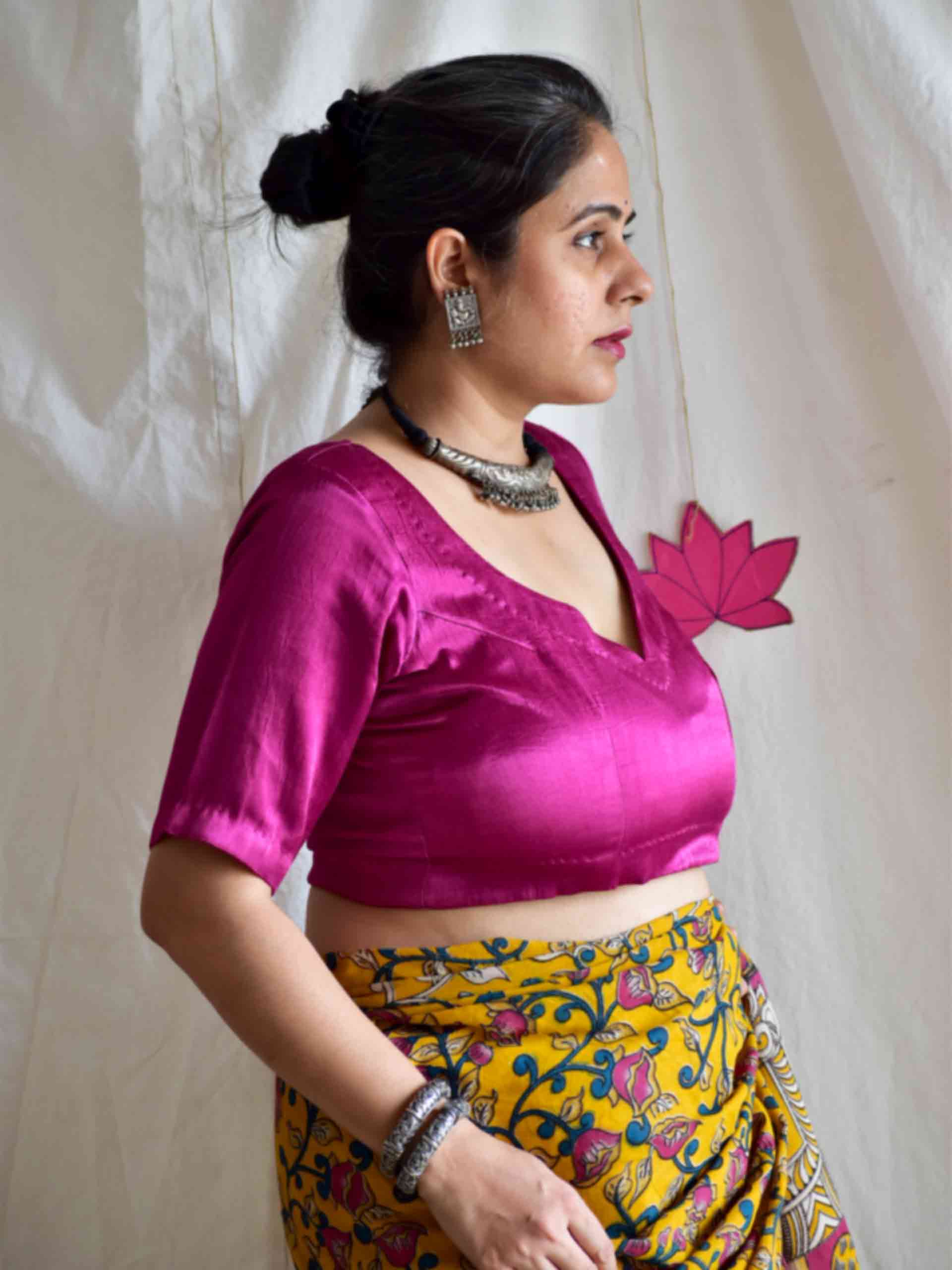 Guler - Mashru silk blouse
