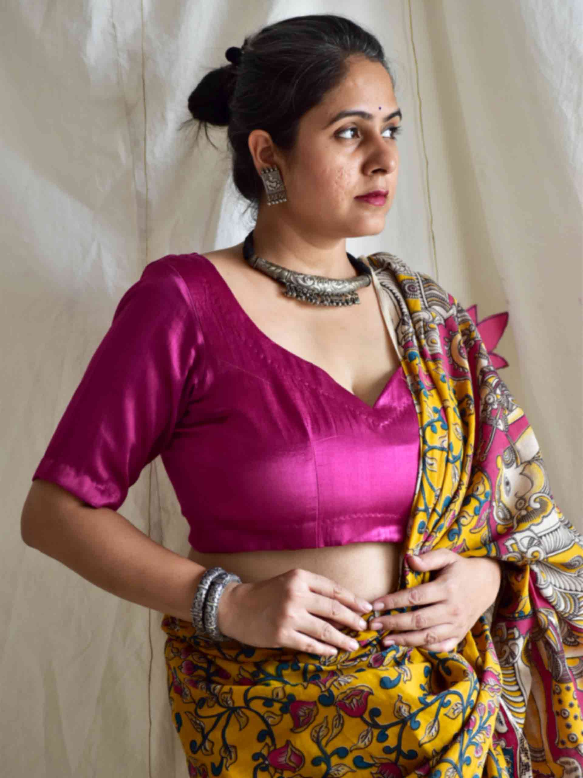 Guler - Mashru silk blouse