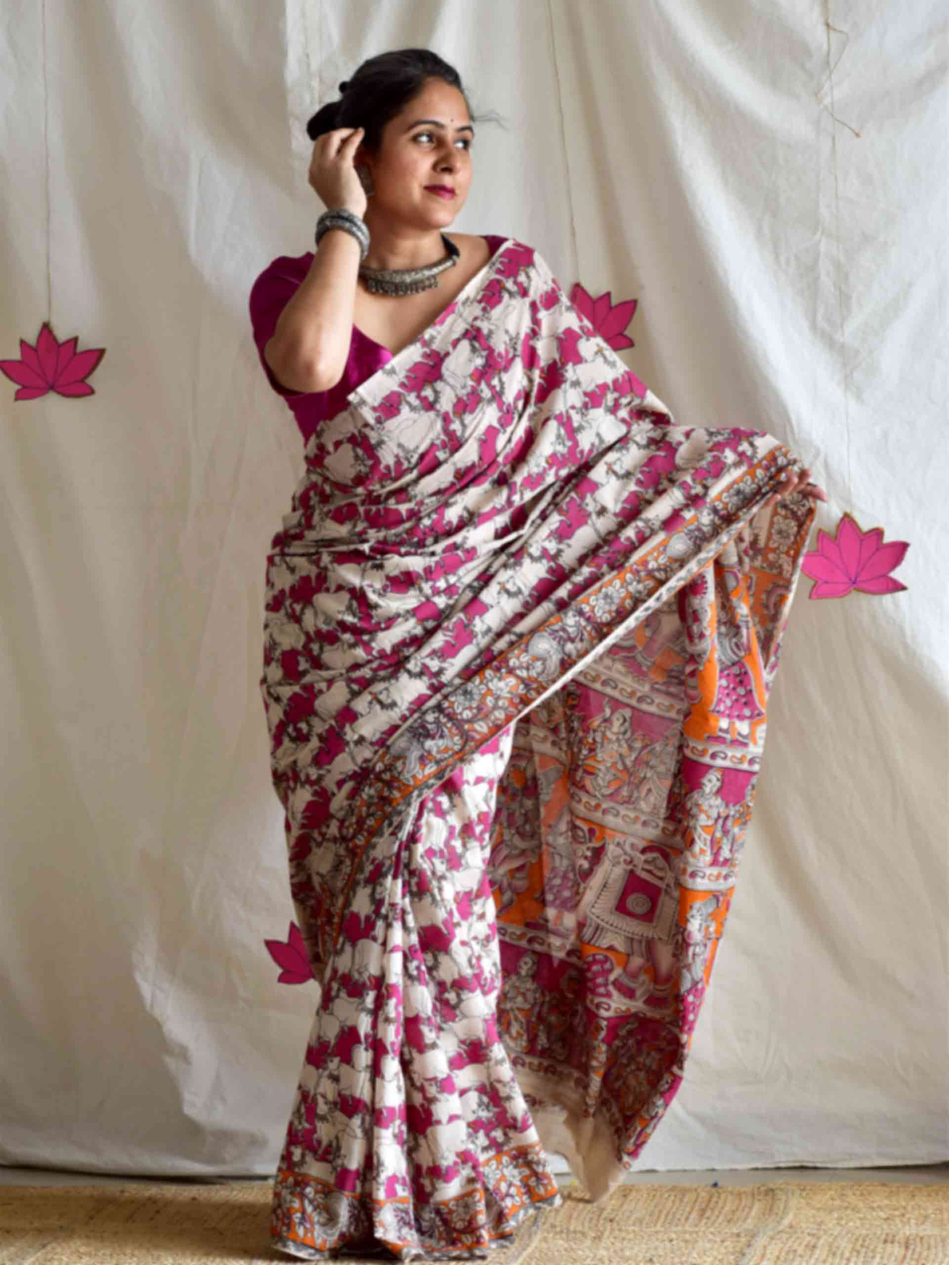 Anandit - kalamkari printed saree