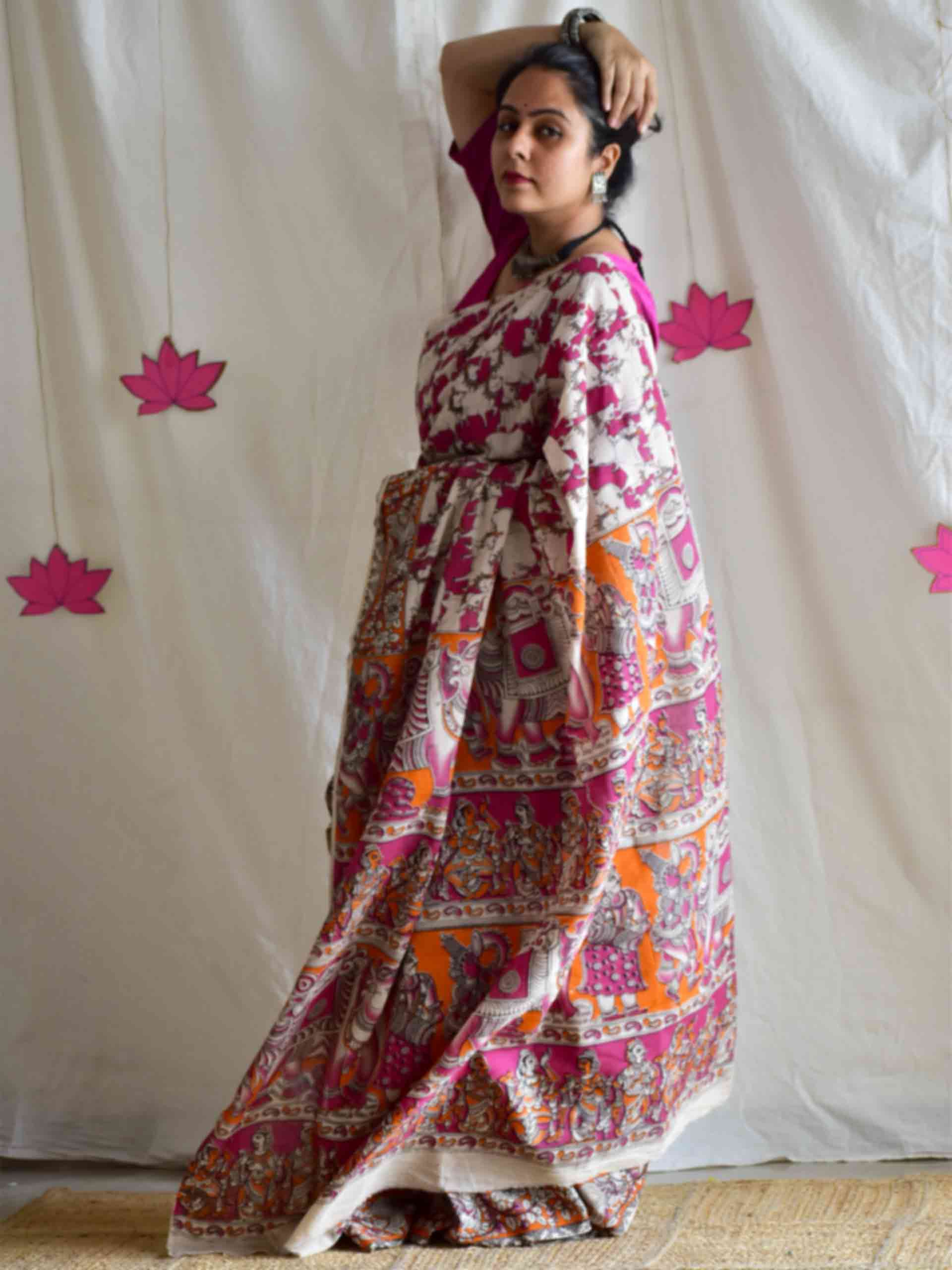 Anandit - kalamkari printed saree
