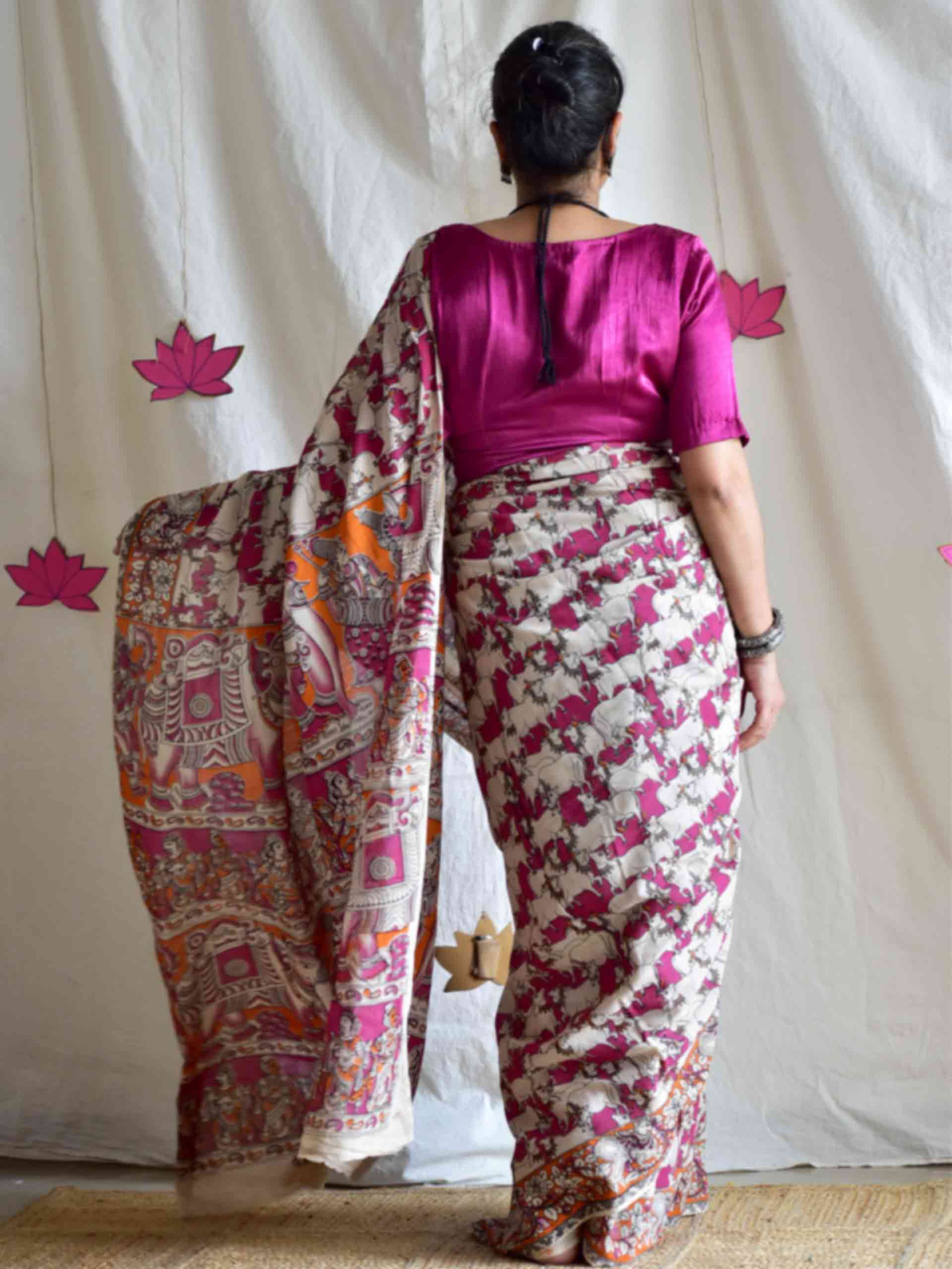 Anandit - kalamkari printed saree