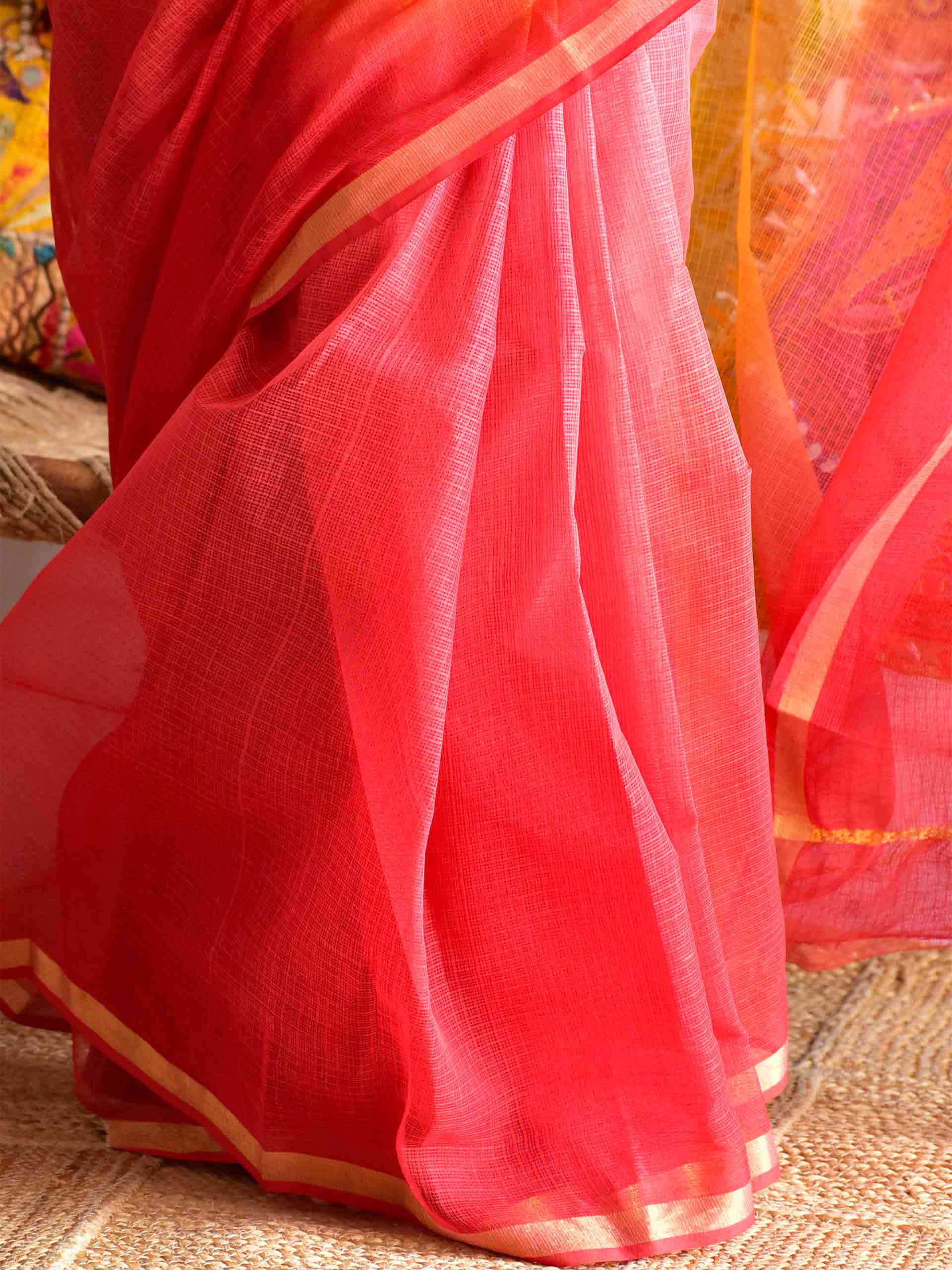Mango Mirage - Tie and Dye Kota saree