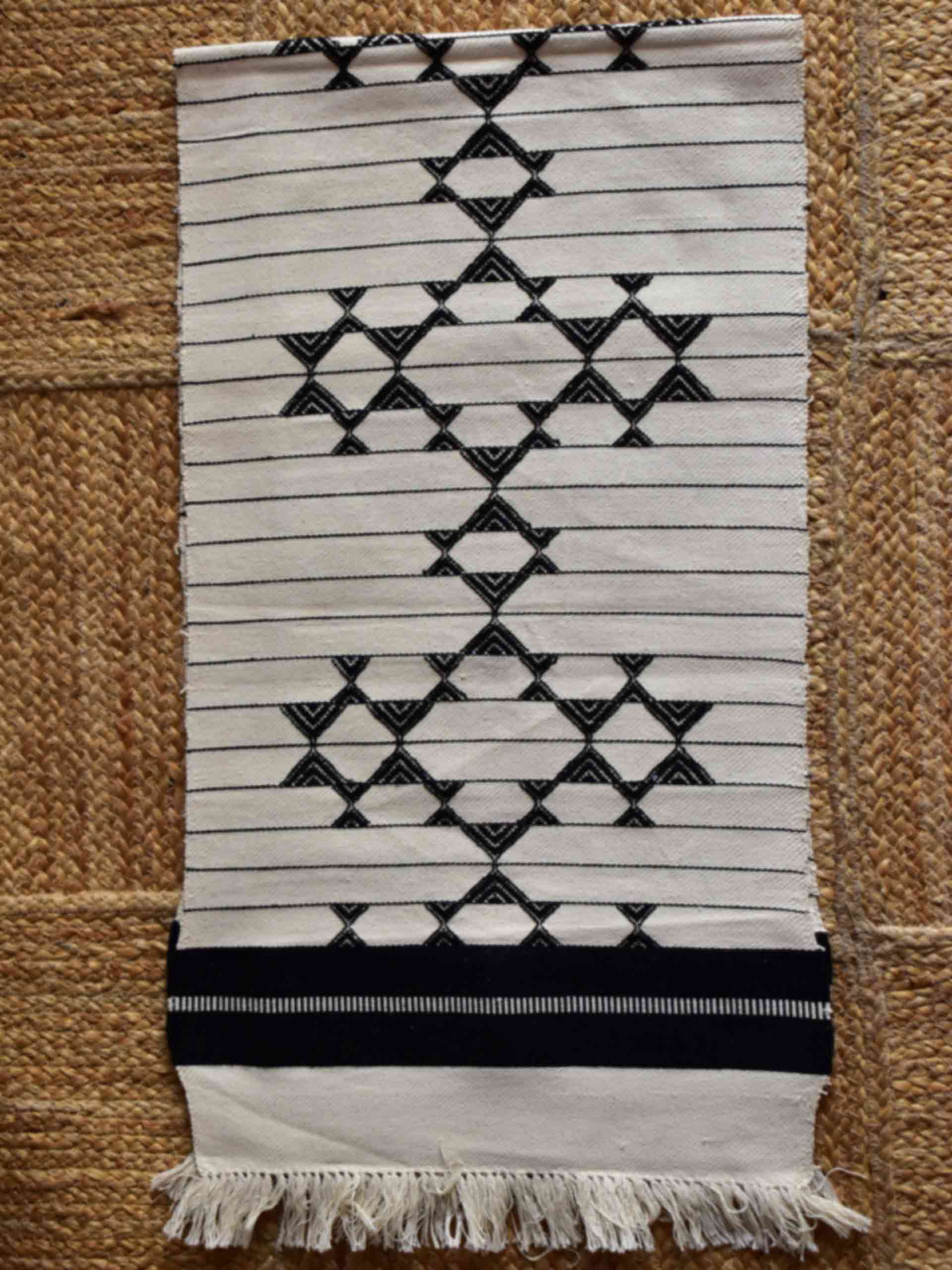 Winter Wonderland - kashida handloom Table Runner 13x52