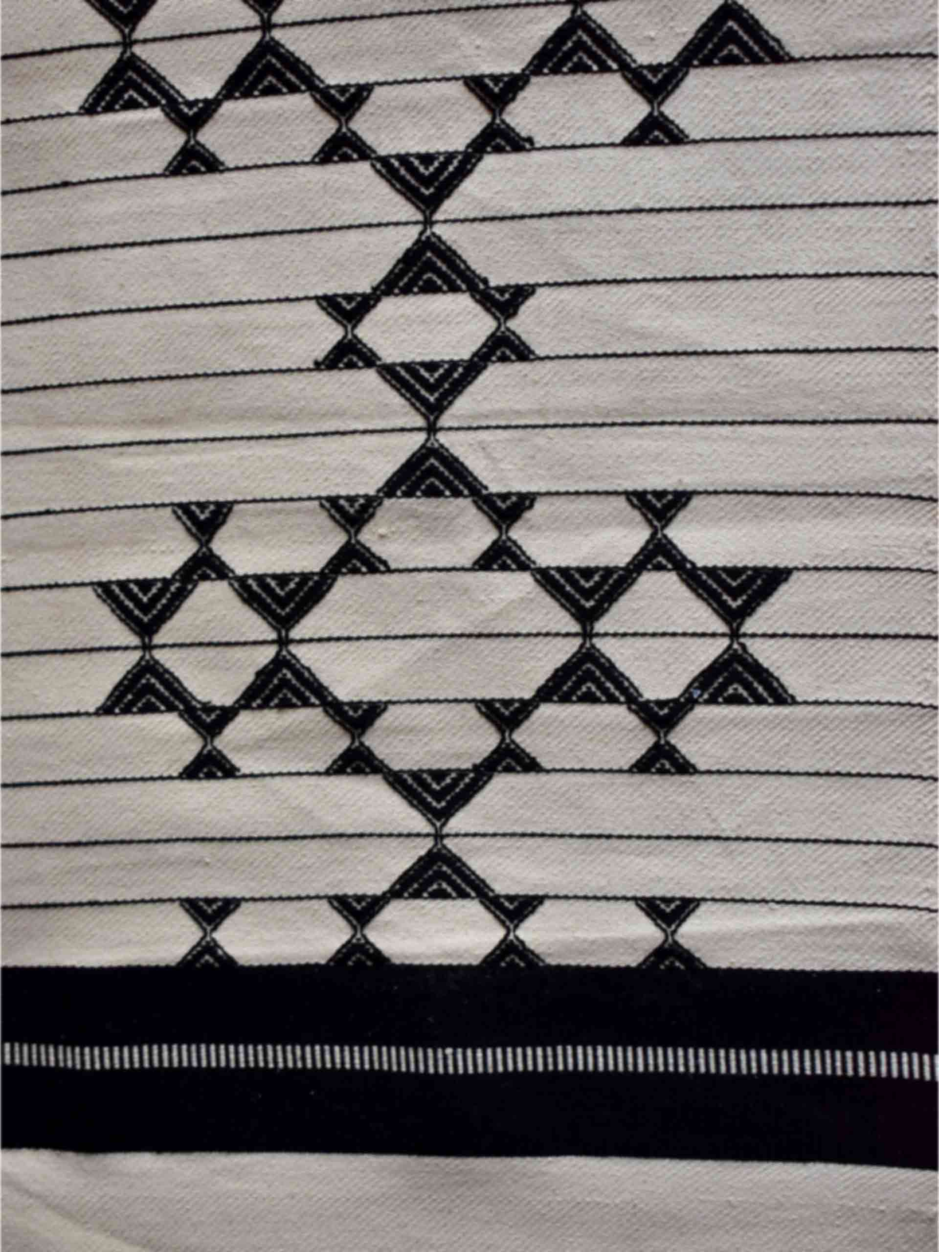 Winter Wonderland - kashida handloom Table Runner 13x52