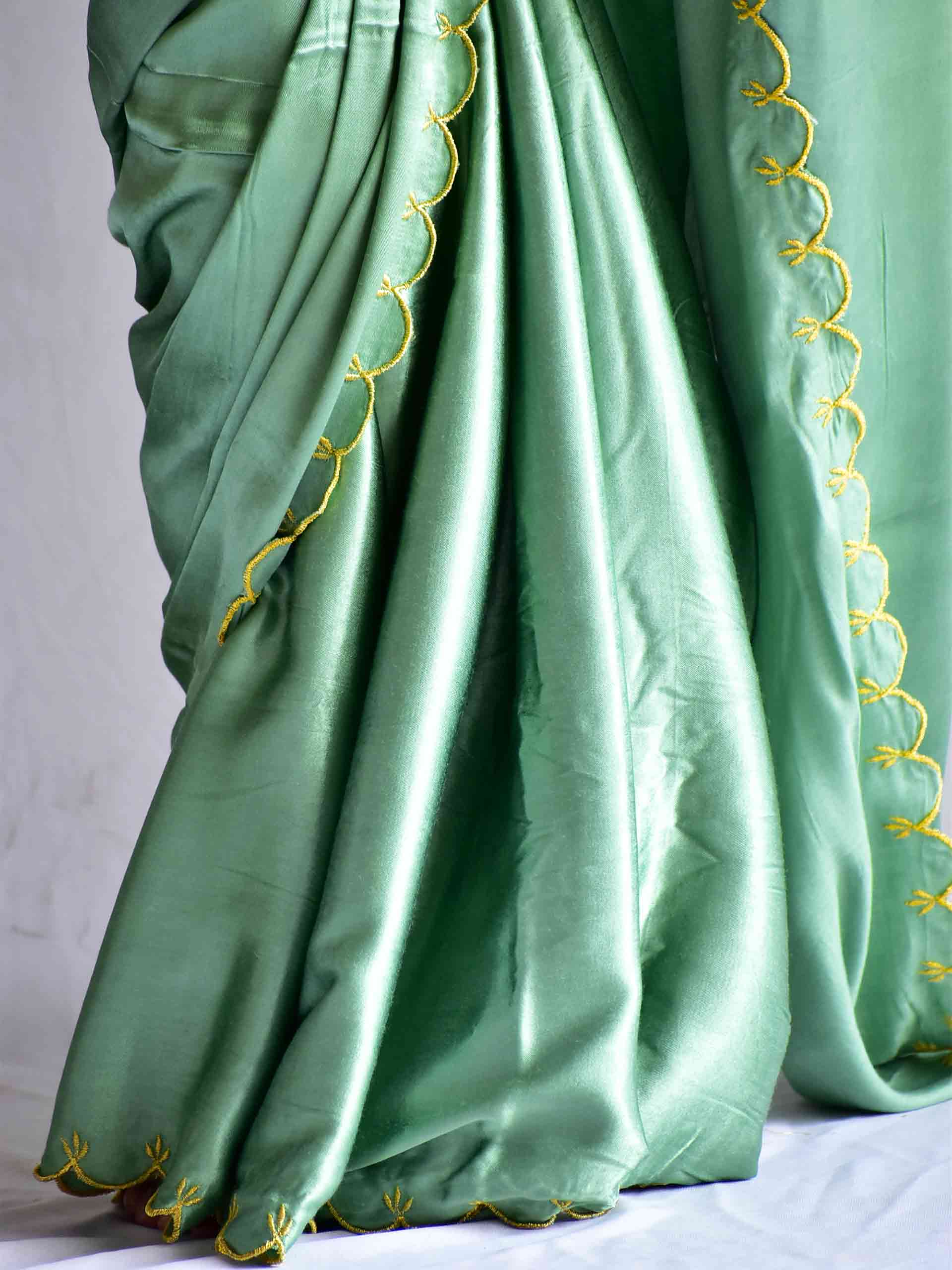 Oliver - embroidered mashru silk saree