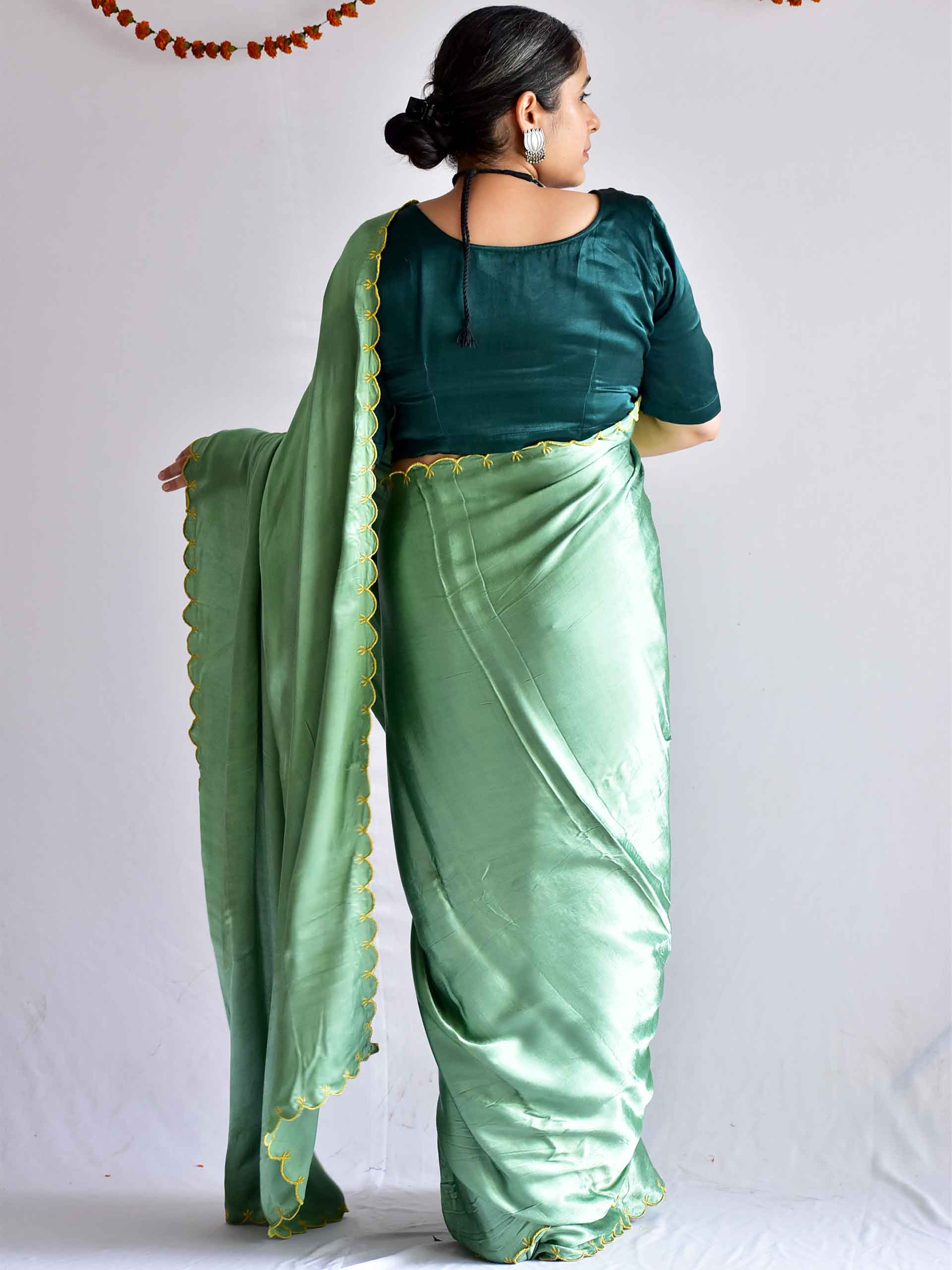 Oliver - embroidered mashru silk saree