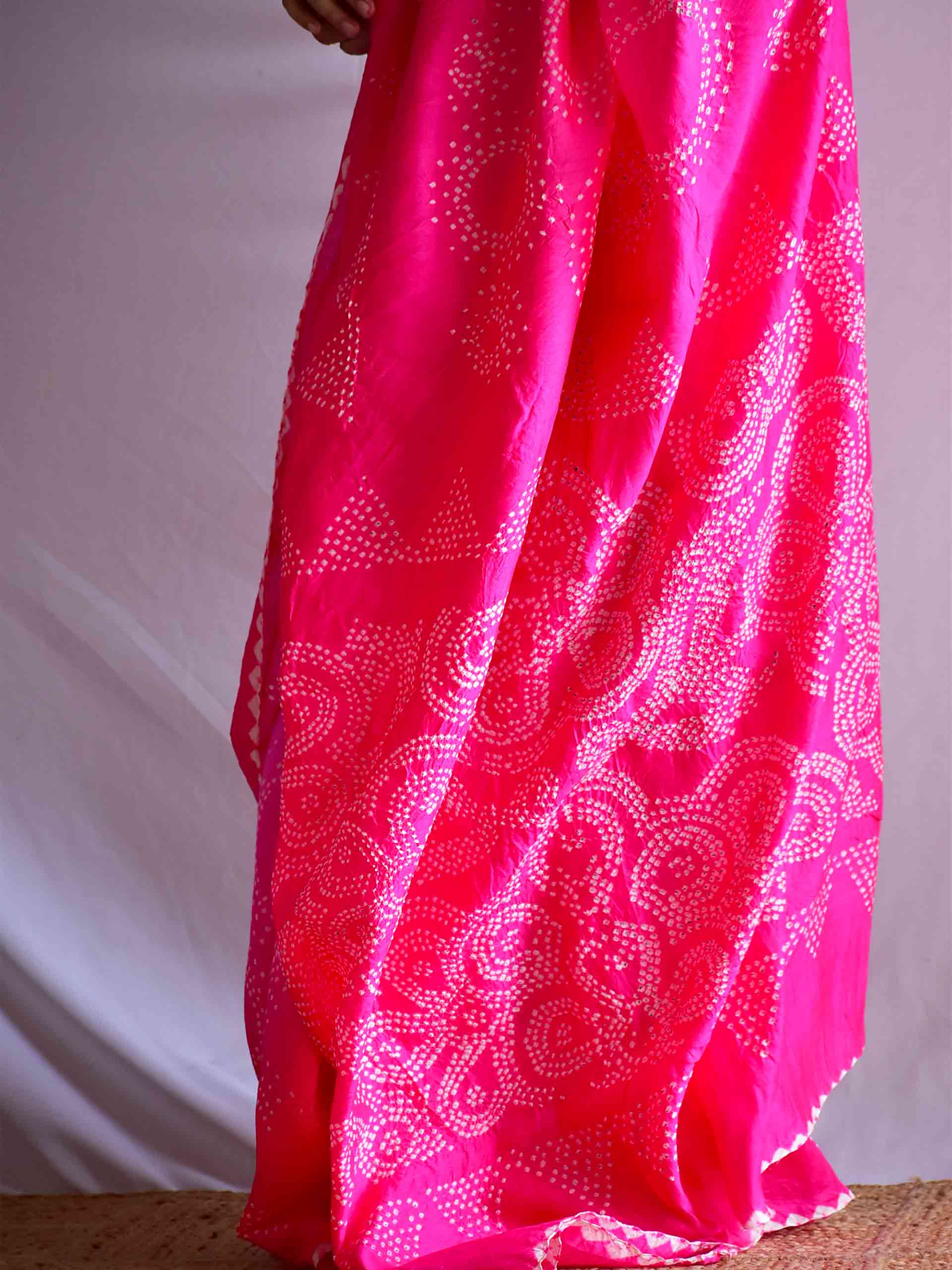 Guler -Chiniya Silk Rai bandhej saree