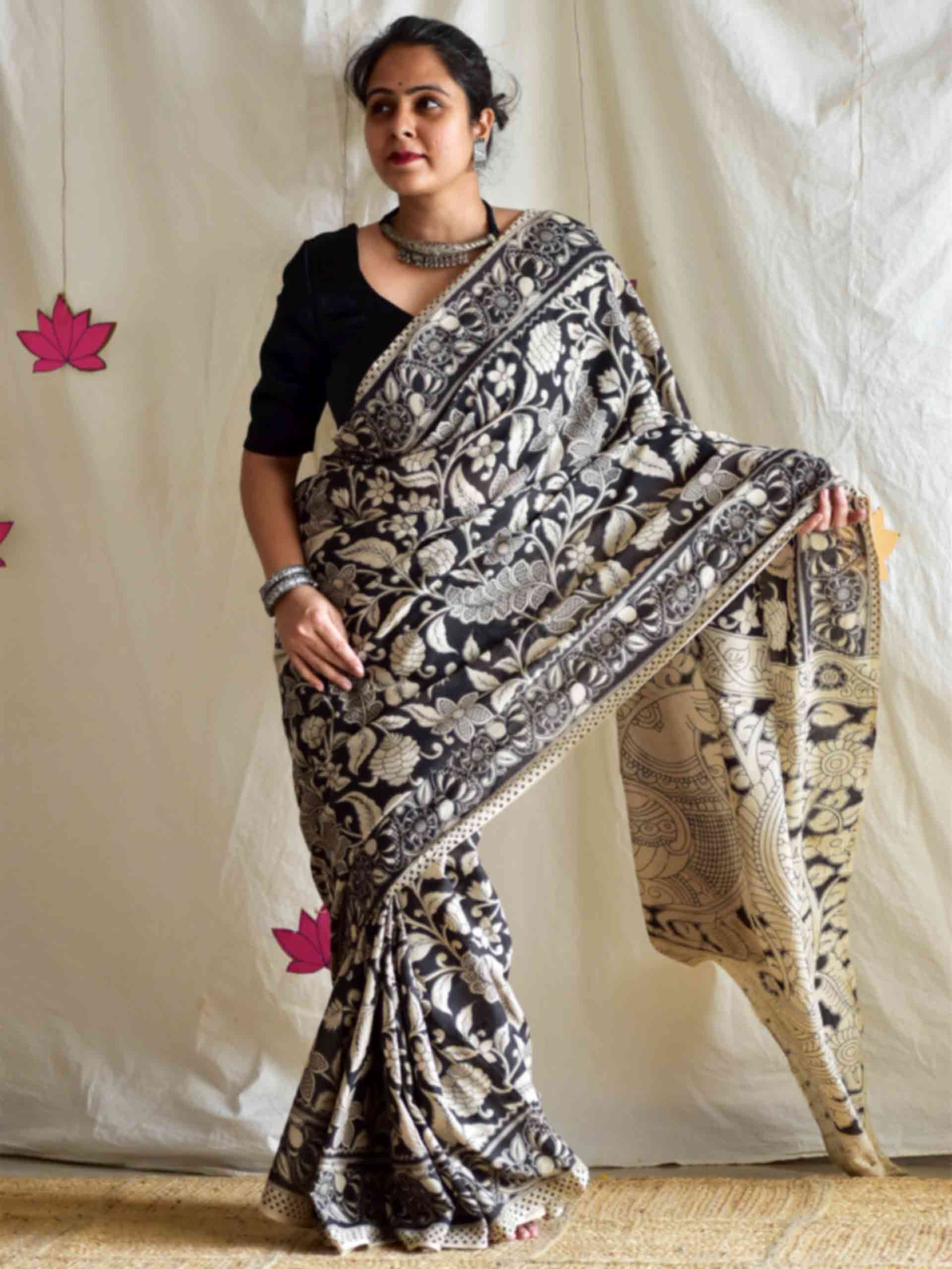 Surahi - kalamkari printed saree