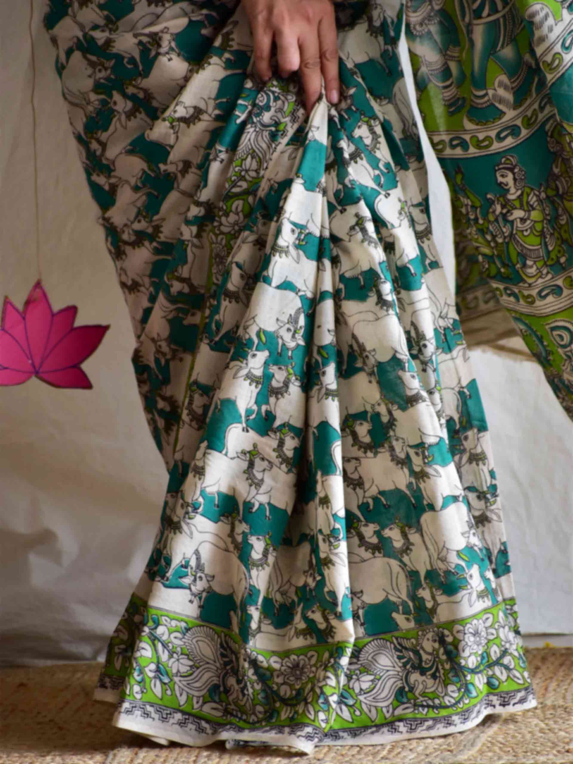 Panna - kalamkari printed saree