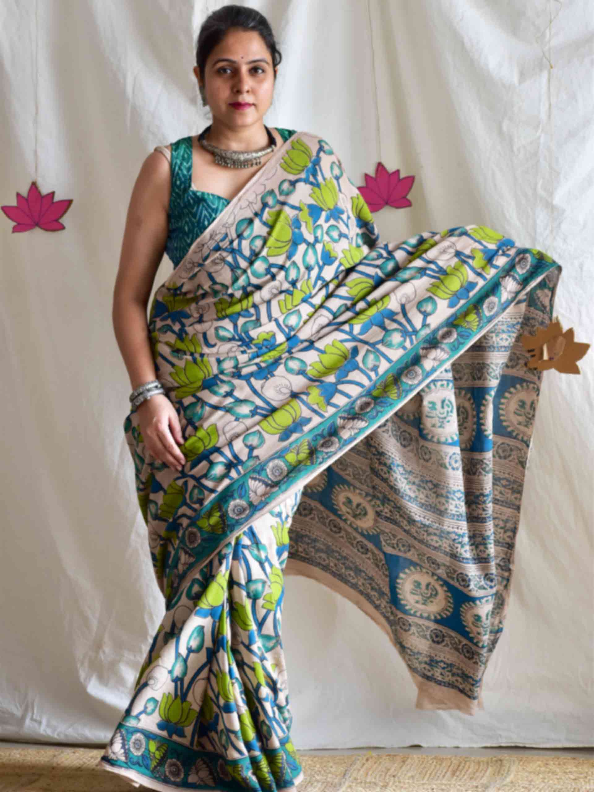 Pankaj - kalamkari printed saree
