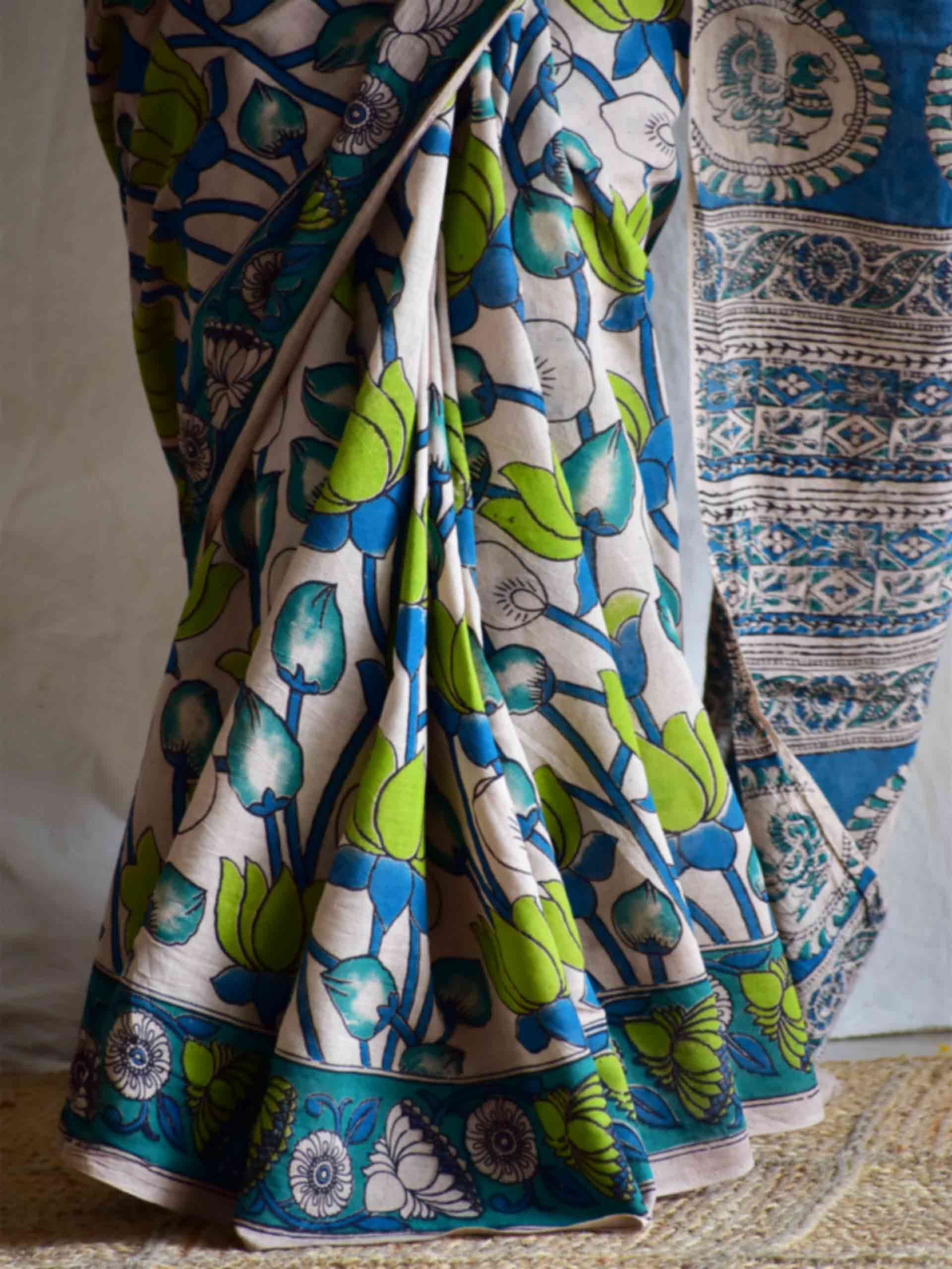 Pankaj - kalamkari printed saree