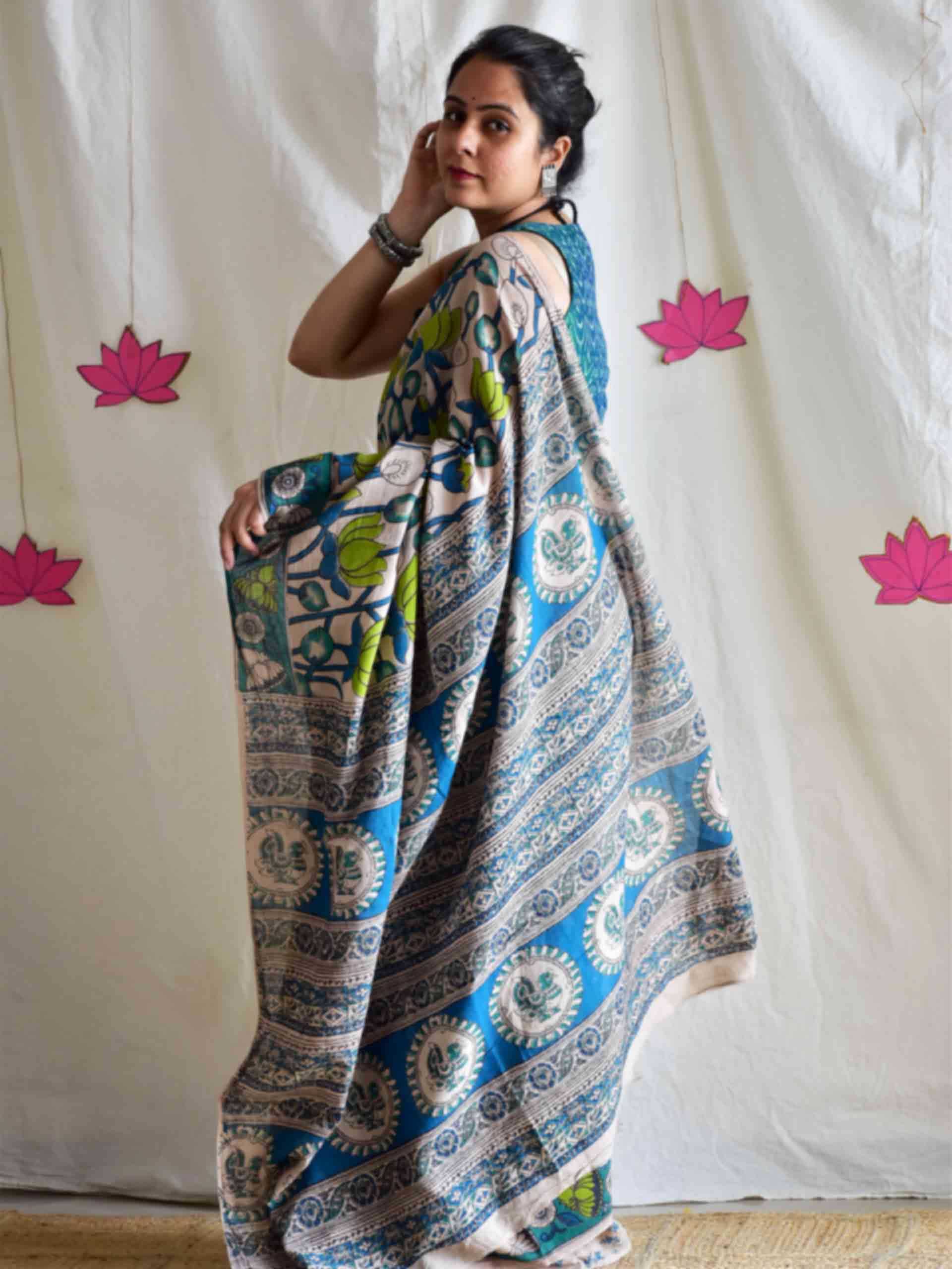 Pankaj - kalamkari printed saree