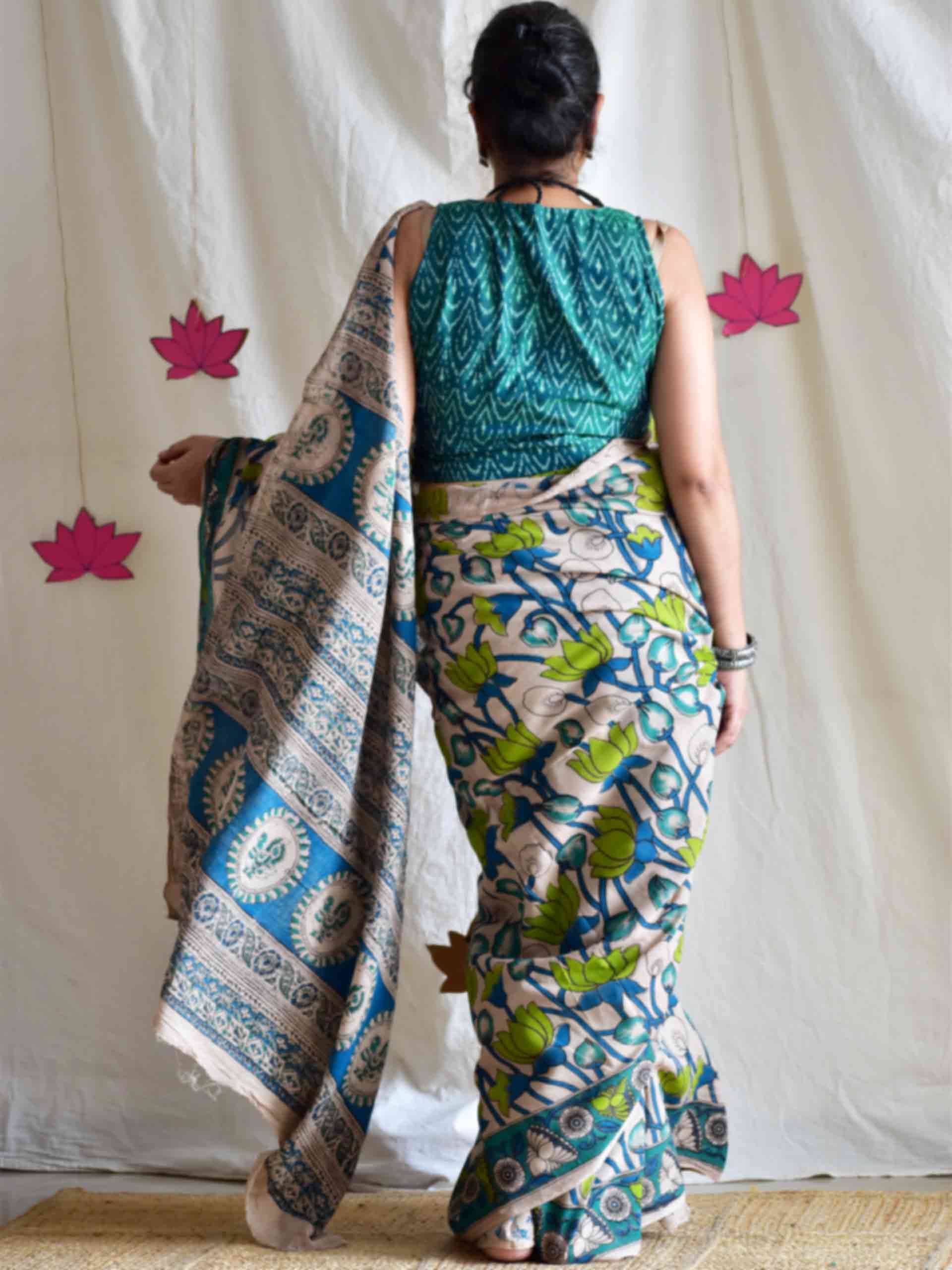 Pankaj - kalamkari printed saree
