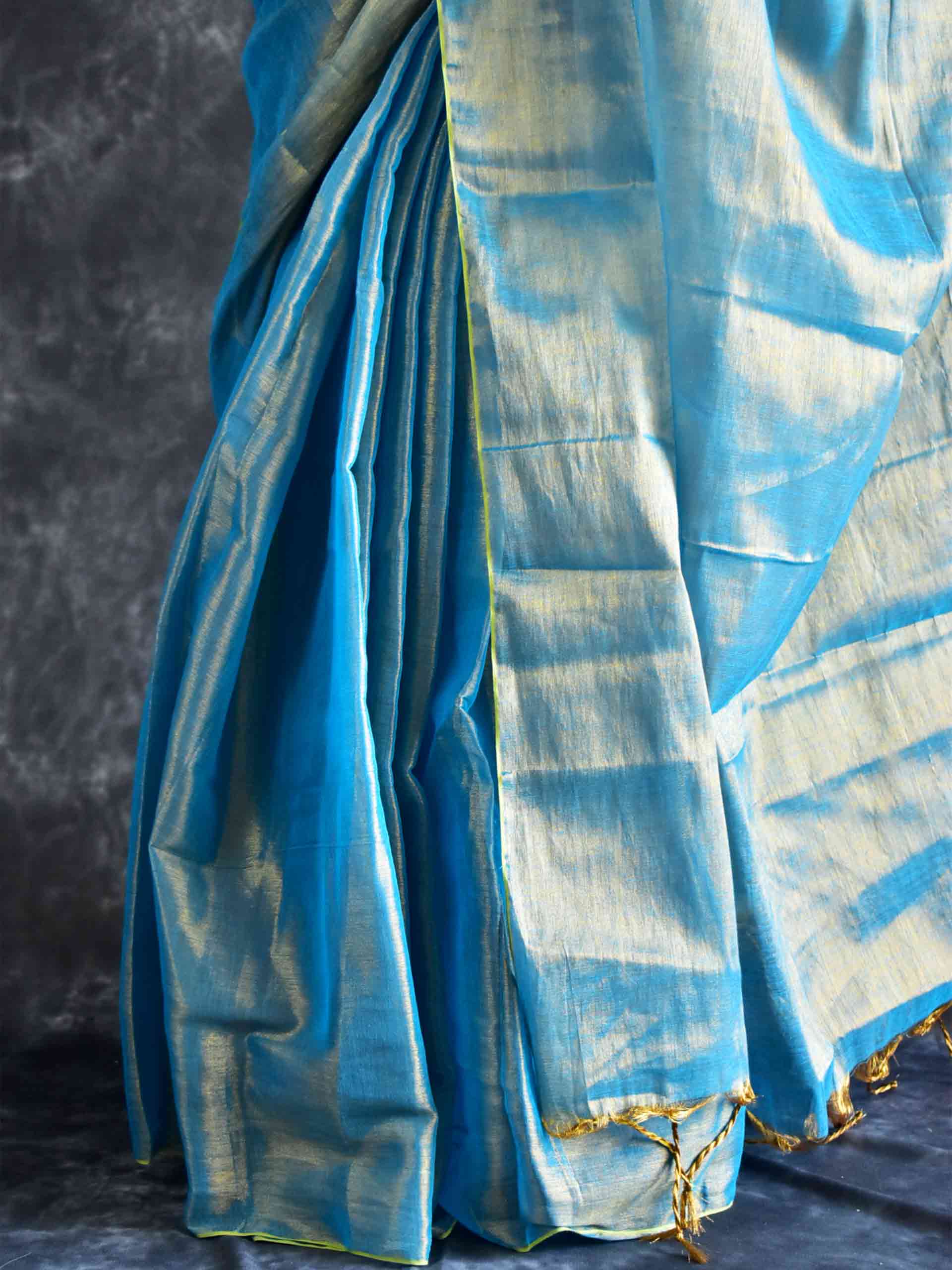 Monday blues - Tissue silk saree