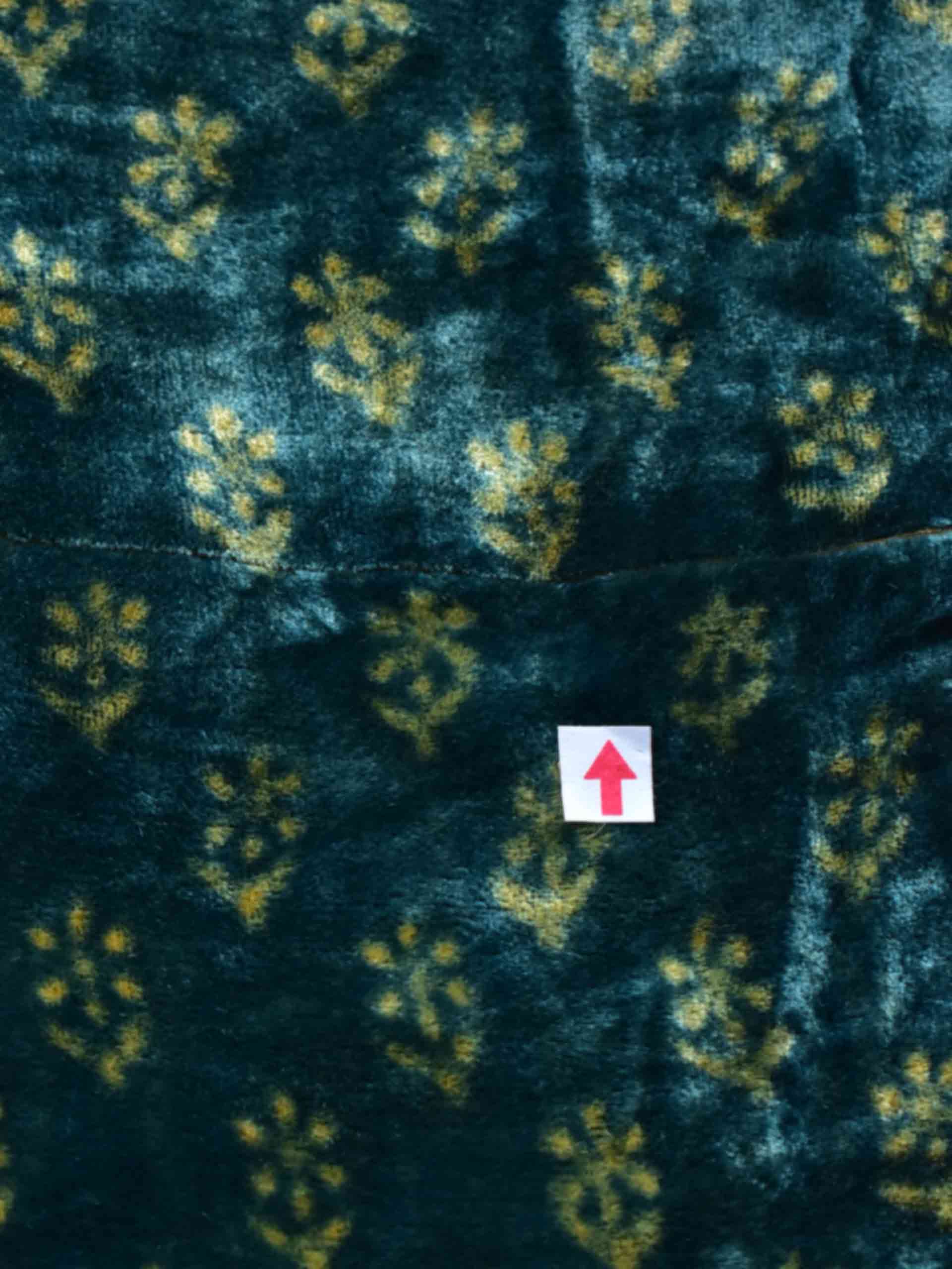 UD039 - Ajrakh Silk velvet blouse piece 1 meter