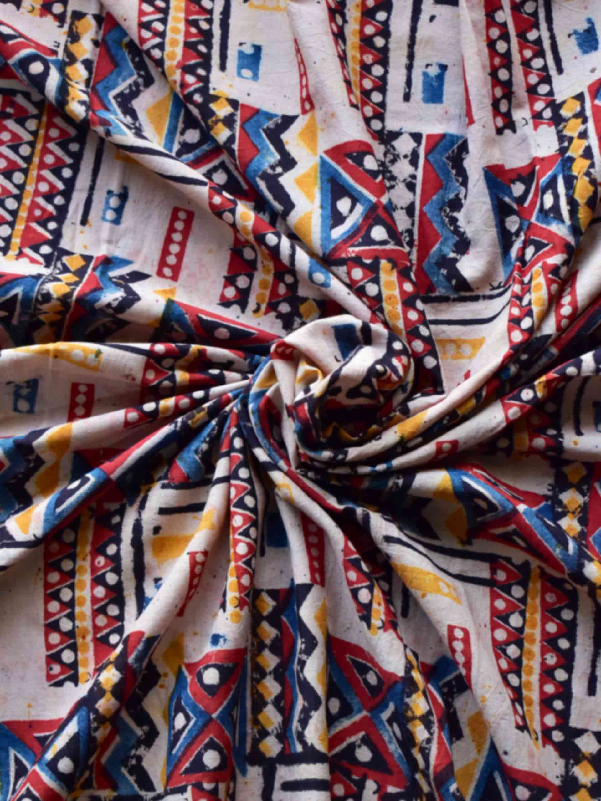 Javed - hand block printed Cotton fabric 200 per meter